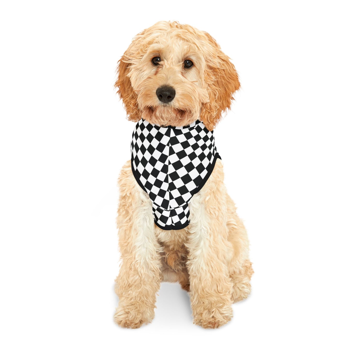 Long Island Sports Cars Checkered Pet Hoodie