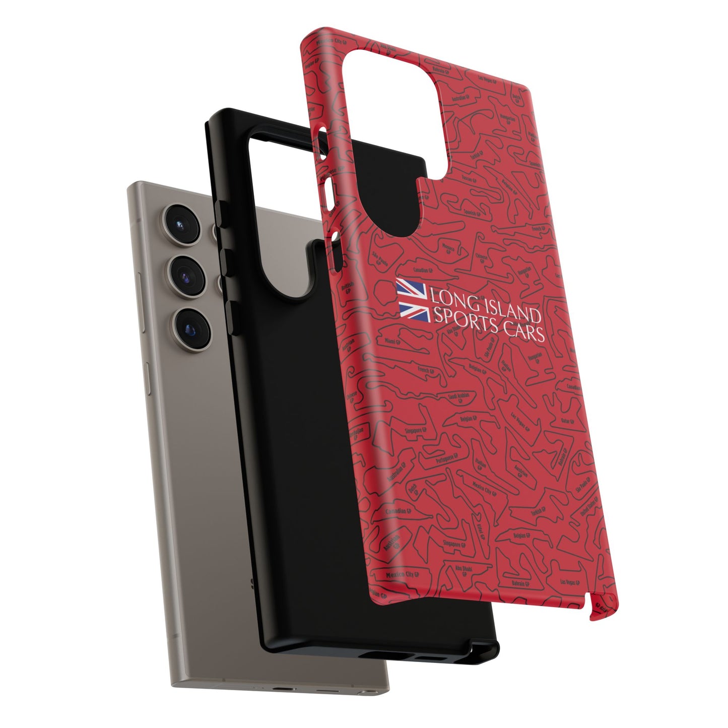 Long Island Sports Cars F1 race Track Inspired Impact-Resistant Phone Case