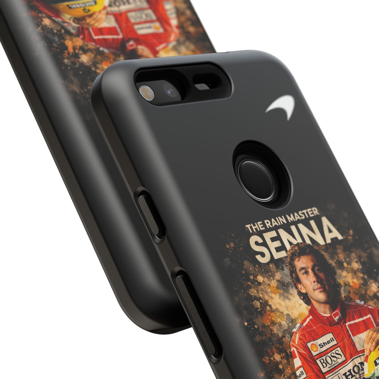 McLaren Long Island “The Rain Master” Ayrton Senna Inspired Impact-Resistant Phone Case | Durable Protection for Car Enthusiasts