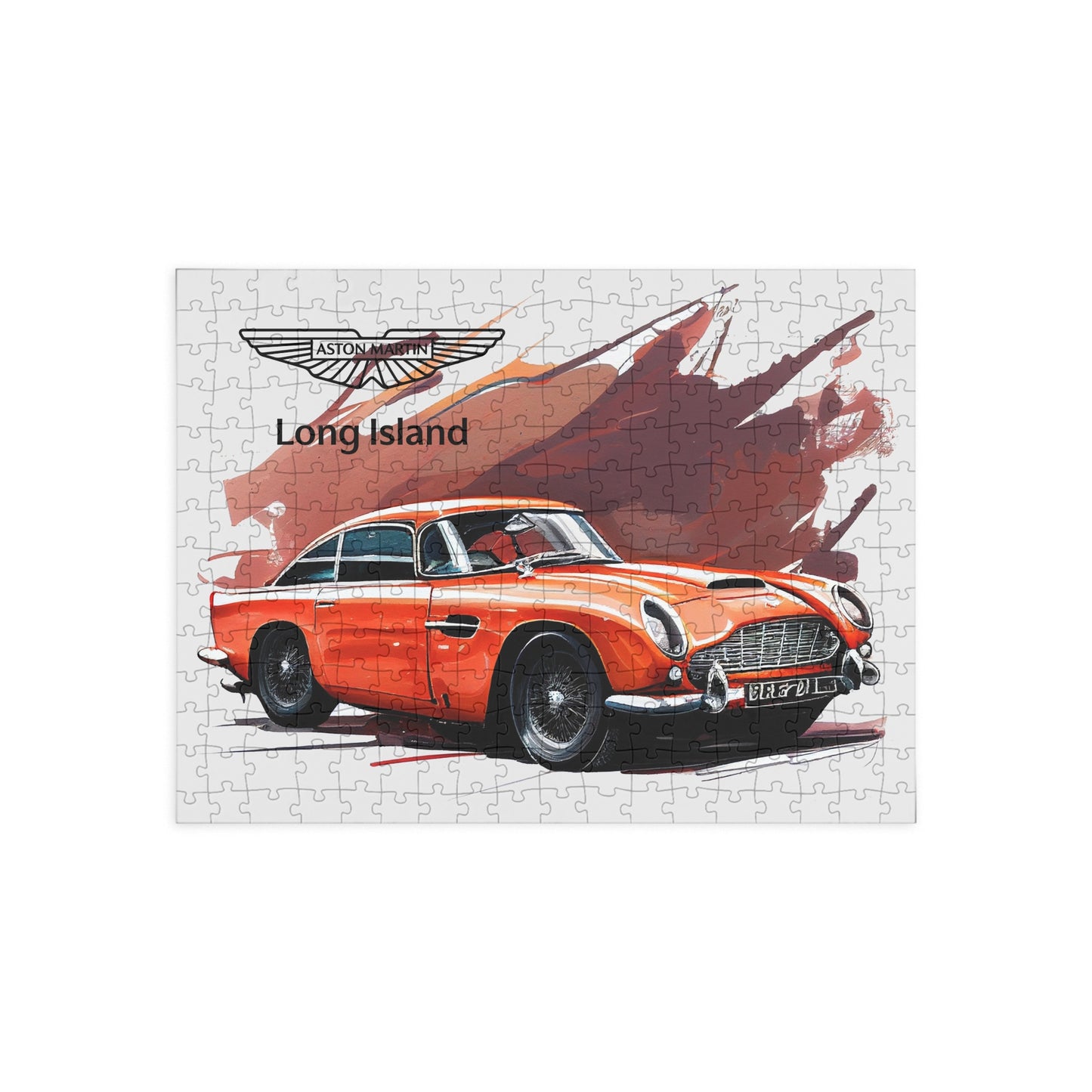 Aston Martin Long Island  DB5 Inspired Puzzle - 96, 252, 500, 1000-Piece Options - Perfect Gift for Car Lovers & Puzzle Enthusiasts