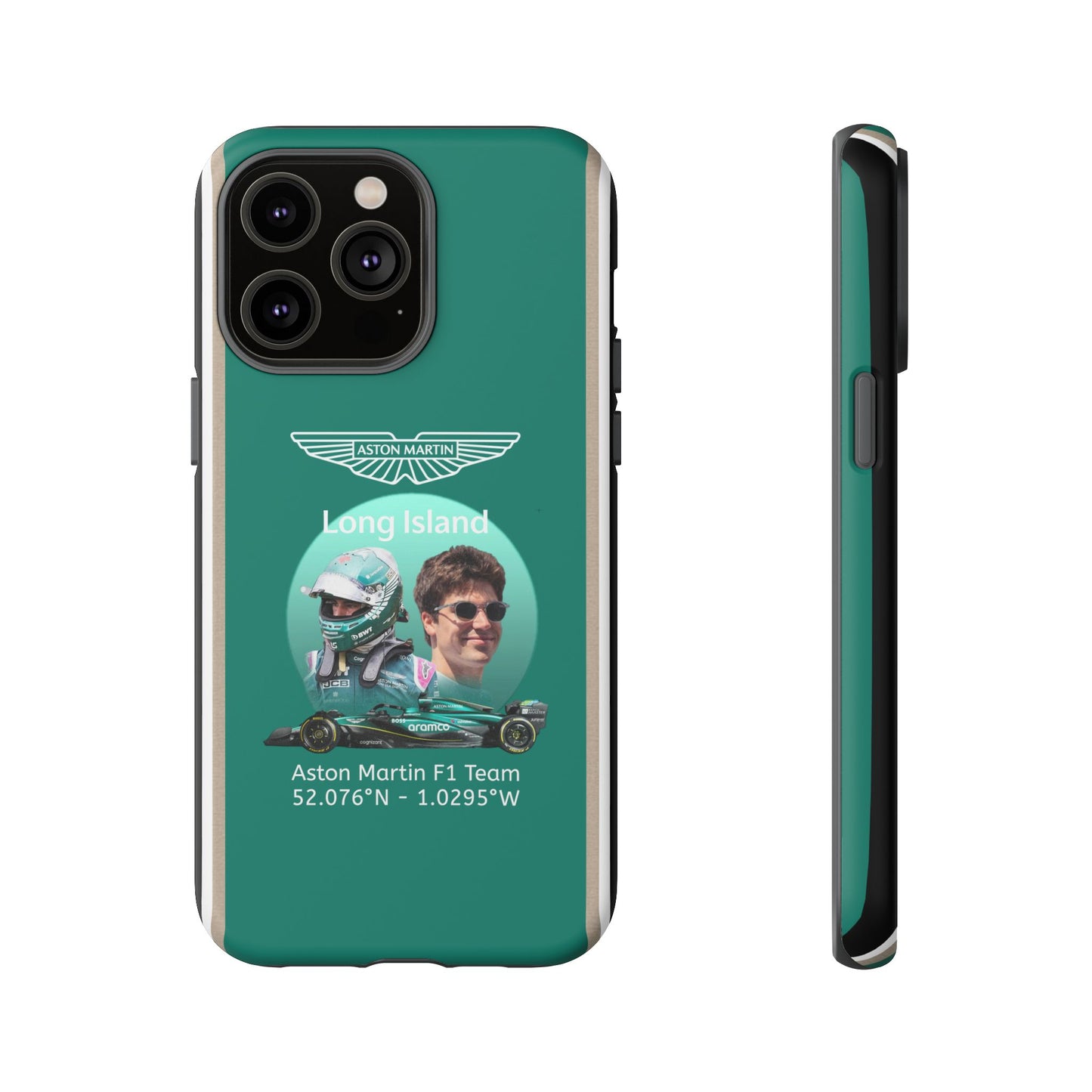 Aston Martin Long Island F1 inspired Lance Stroll Impact-Resistant Phone Case - Sleek & Stylish