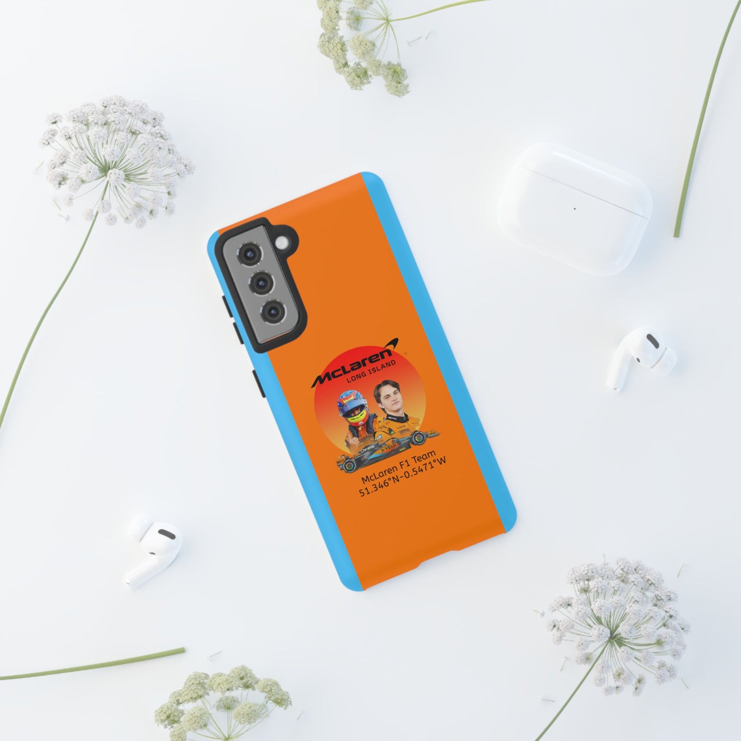 McLaren Long Island McLaren F1 inspired Oscar Piastri Impact-Resistant Phone Case - Sleek & Stylish
