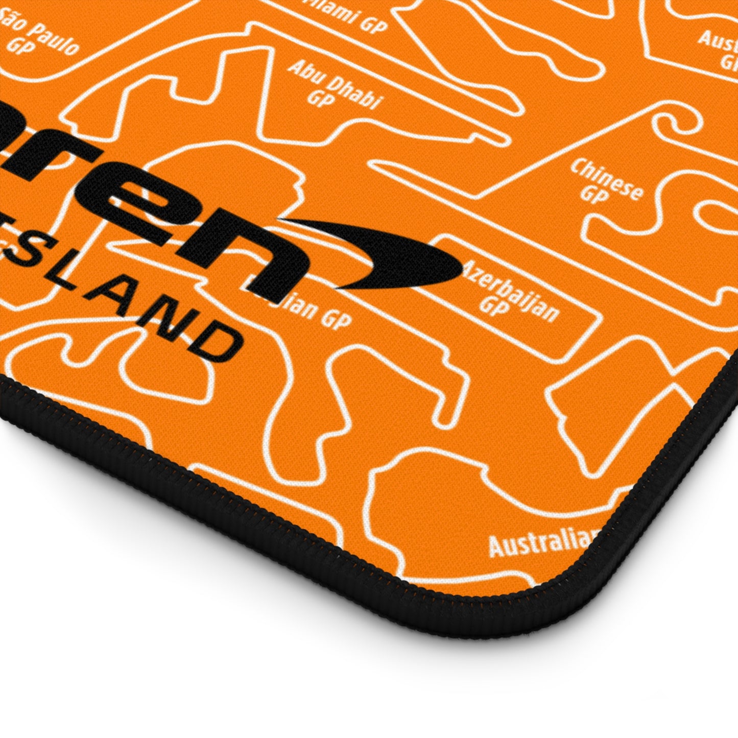 McLaren Long Island Mouse Pad Red F1 Racing Track Pattern Desk Mat