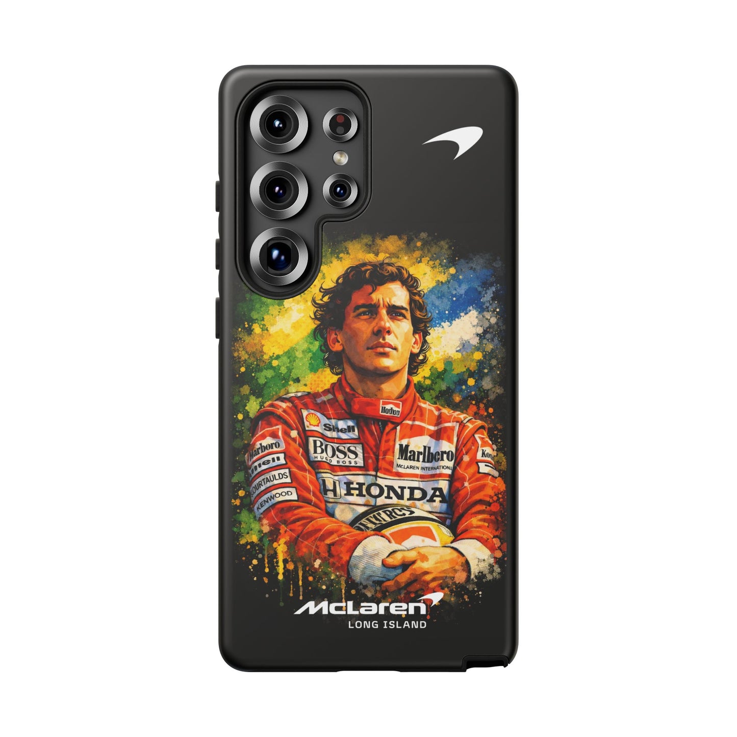 McLaren Long Island "Always Senna" Ayrton Senna Inspired Impact-Resistant Phone Case | Durable Protection for Car Enthusiasts