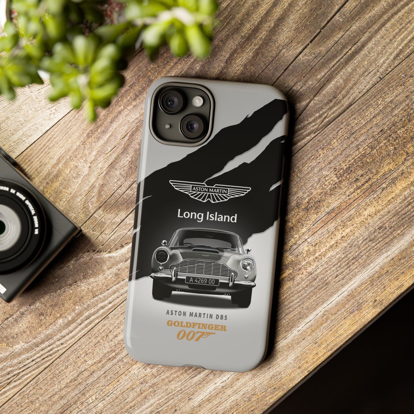 Aston Martin Long Island Phone Case Aston Martin DB5 Goldfinger 007 inspired Phone case (iPhone 8-17)