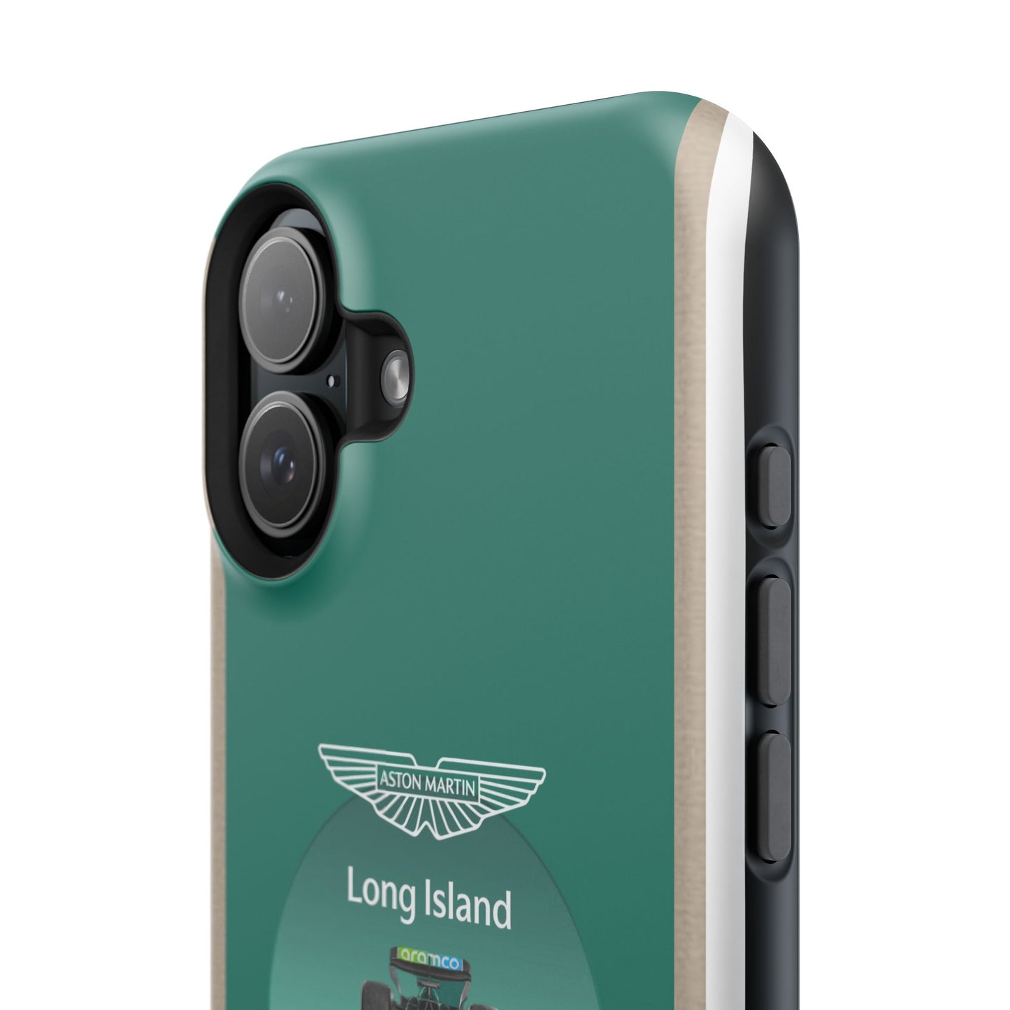 Aston Martin Long Island Formula 1 inspired Impact-Resistant Phone Case - Sleek & Stylish