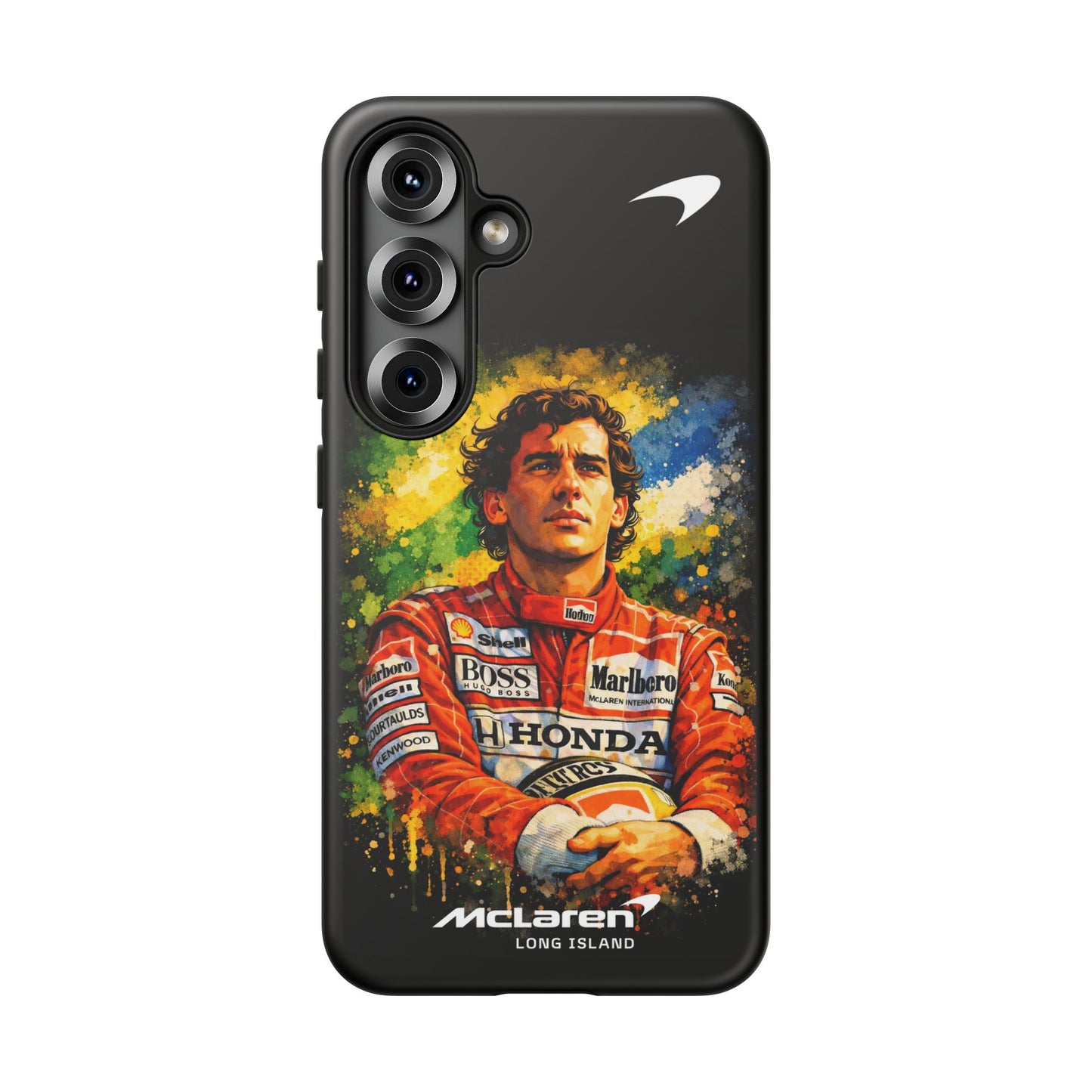 McLaren Long Island "Always Senna" Ayrton Senna Inspired Impact-Resistant Phone Case | Durable Protection for Car Enthusiasts