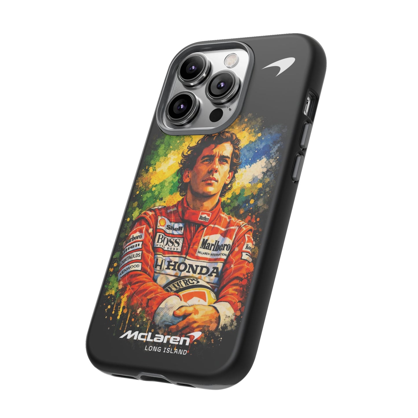 McLaren Long Island "Always Senna" Ayrton Senna Inspired Impact-Resistant Phone Case | Durable Protection for Car Enthusiasts