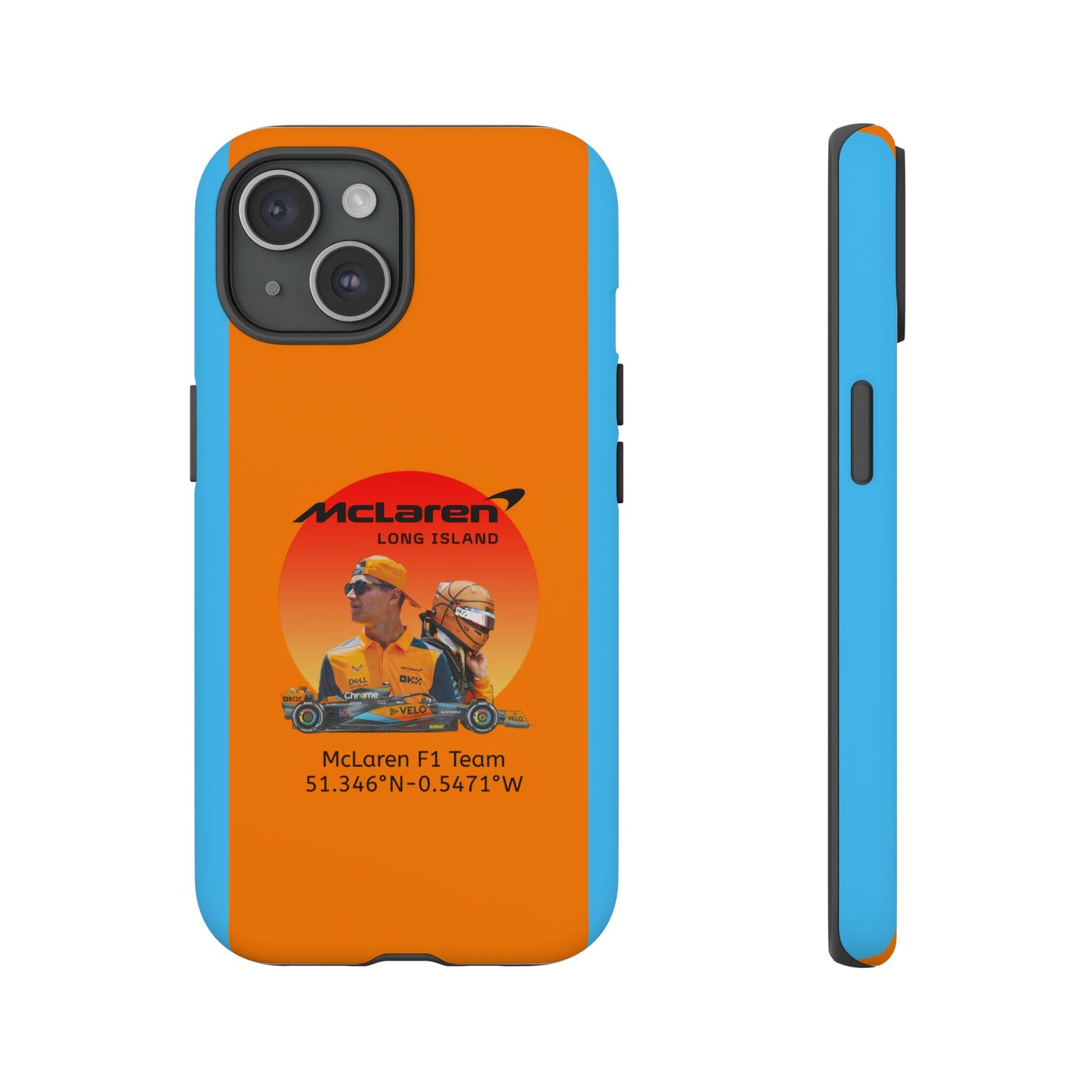 McLaren Long Island McLaren F1 inspired Lando Norris Impact-Resistant Phone Case - Sleek & Stylish
