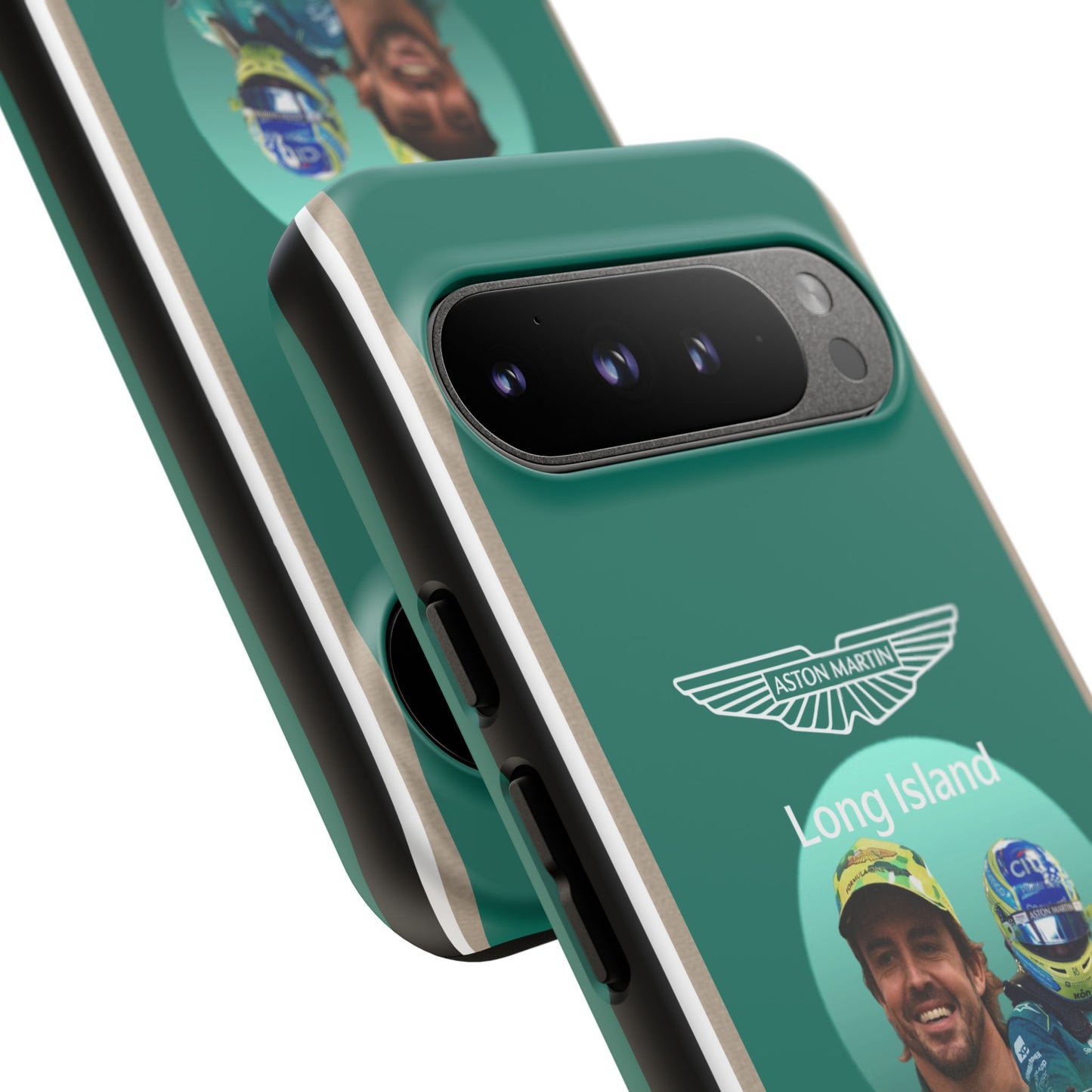 Aston Martin Long Island F1 inspired Fernando Alonso Impact-Resistant Phone Case - Sleek & Stylish