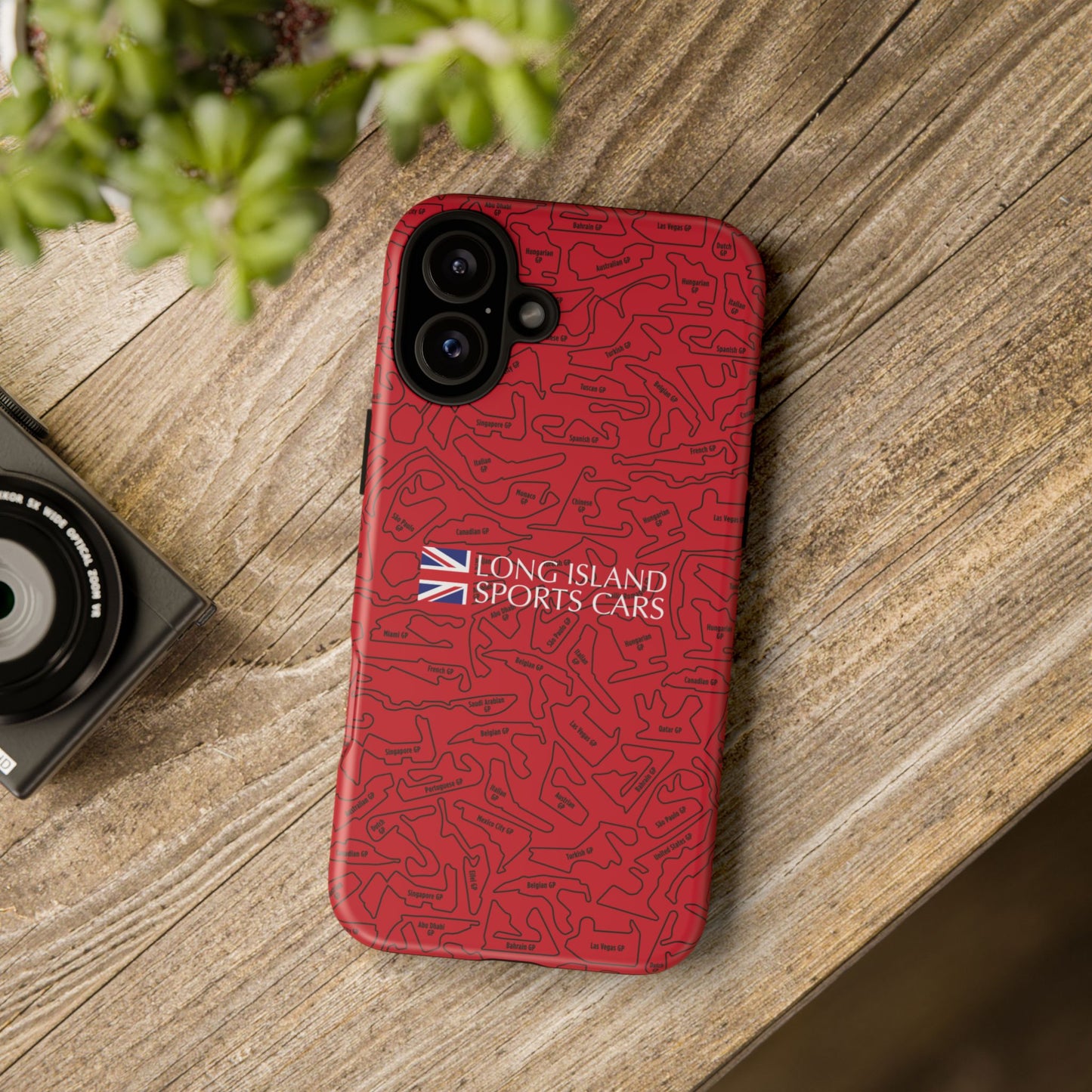 Long Island Sports Cars F1 race Track Inspired Impact-Resistant Phone Case