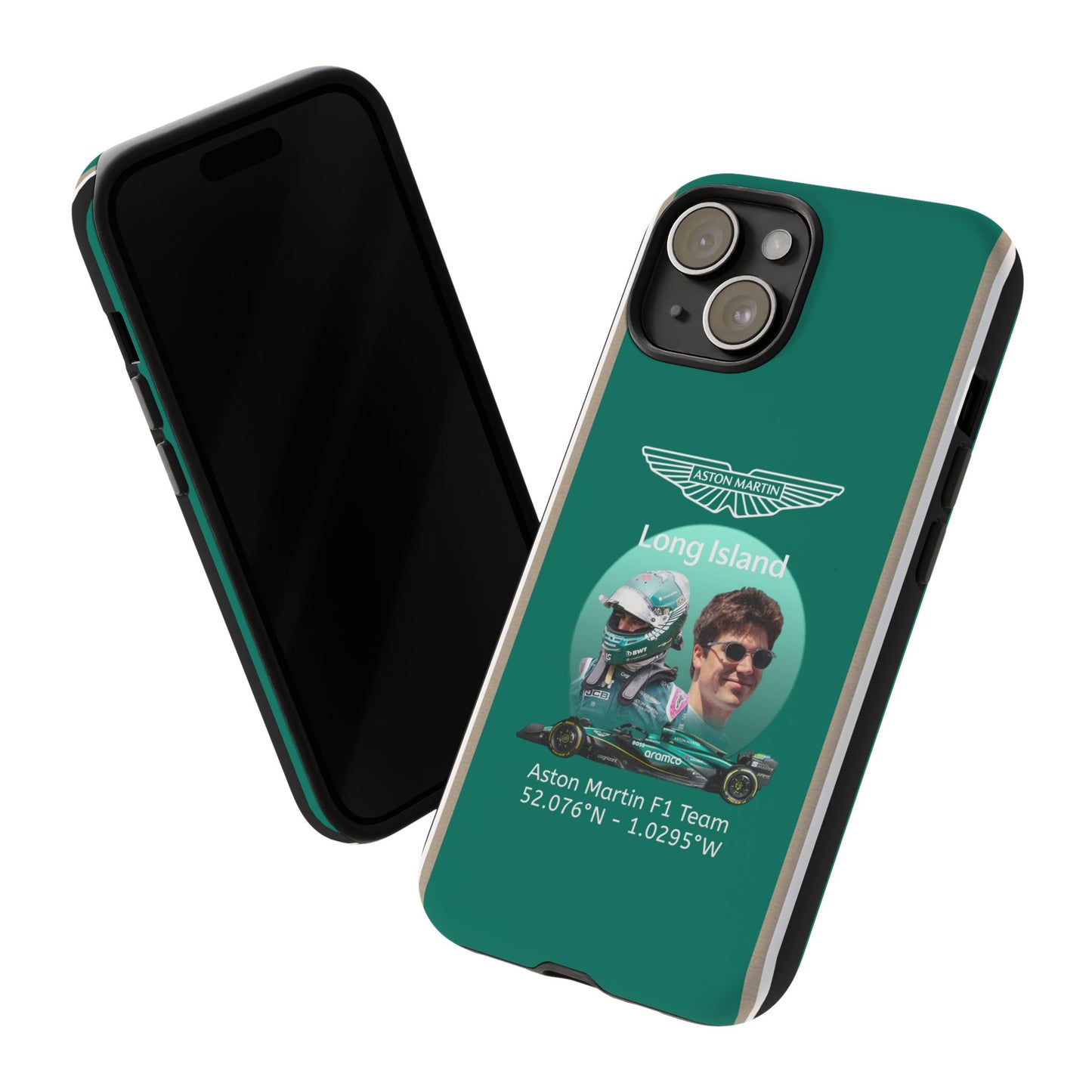 Aston Martin Long Island F1 inspired Lance Stroll Impact-Resistant Phone Case - Sleek & Stylish