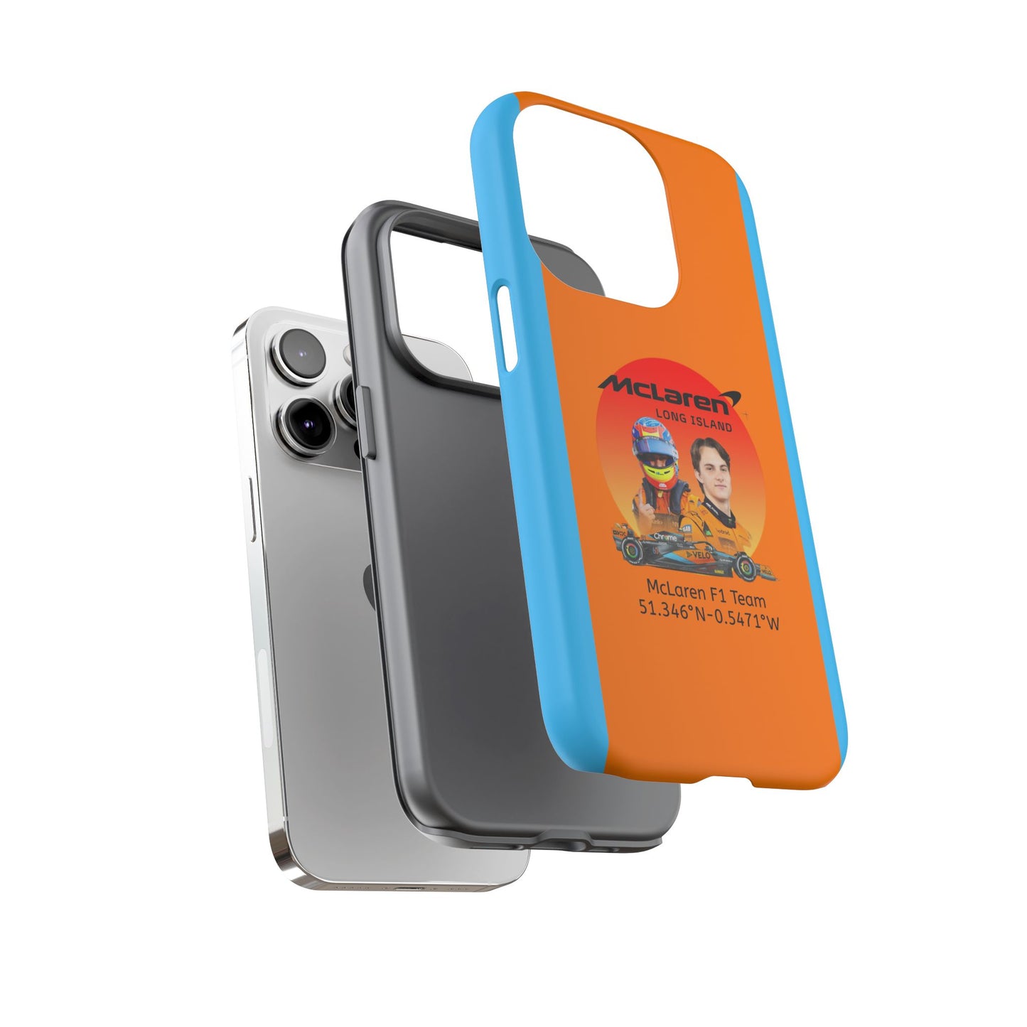 McLaren Long Island McLaren F1 inspired Oscar Piastri Impact-Resistant Phone Case - Sleek & Stylish