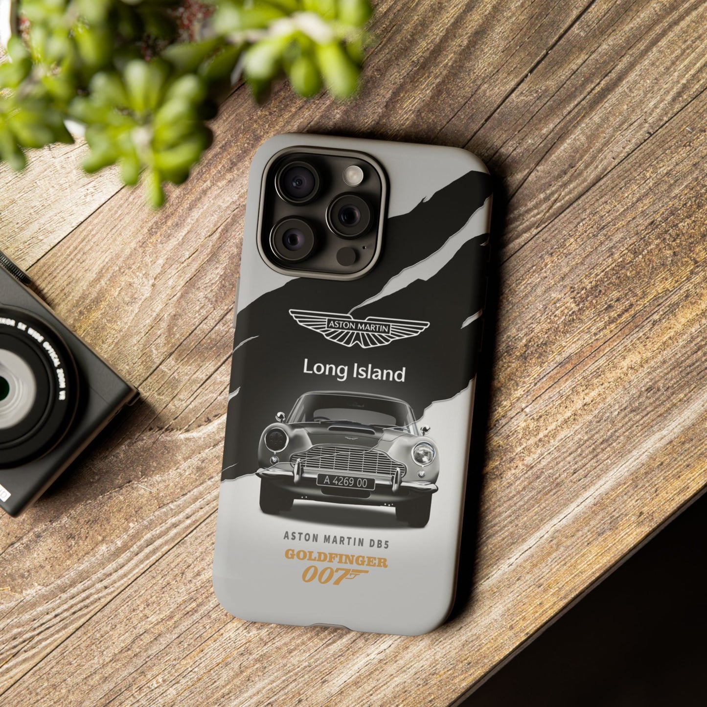 Aston Martin Long Island Phone Case Aston Martin DB5 Goldfinger 007 inspired Phone case (iPhone 8-17)