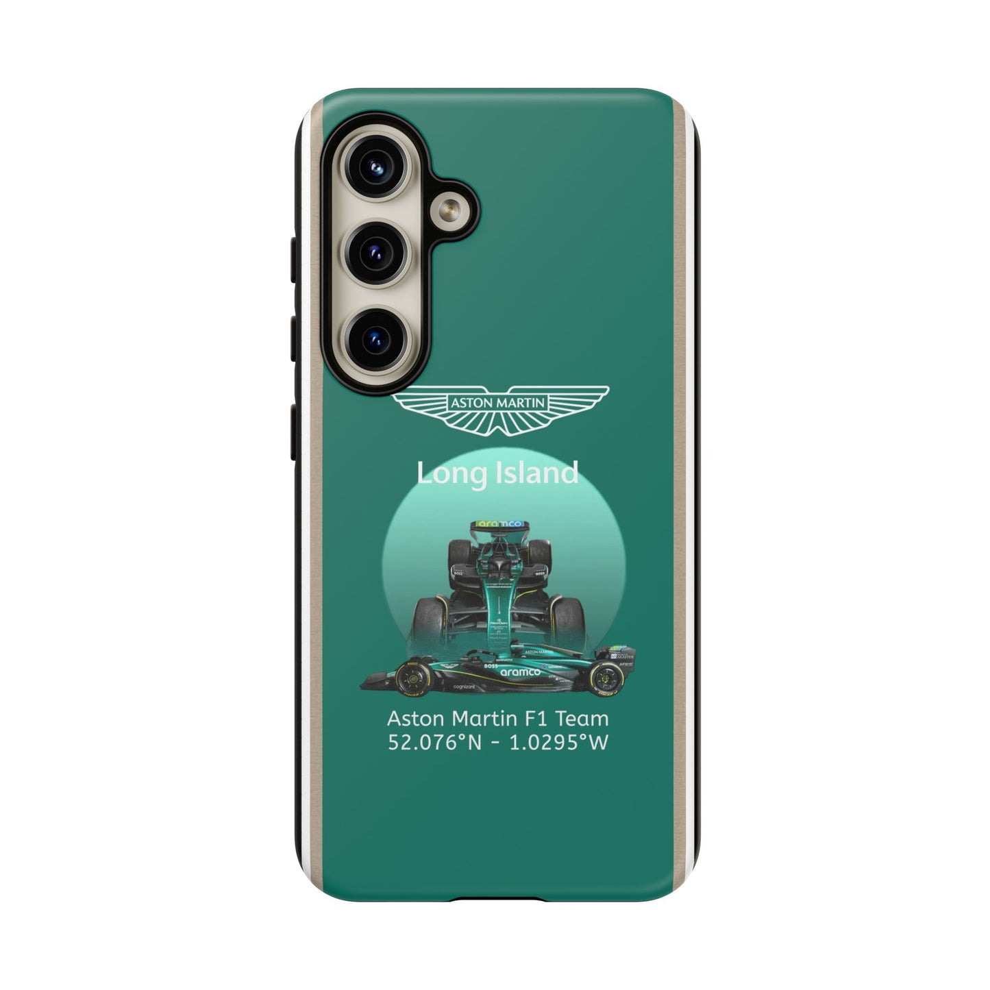 Aston Martin Long Island Formula 1 inspired Impact-Resistant Phone Case - Sleek & Stylish