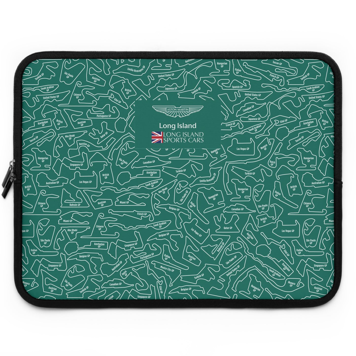 Aston Martin Long Island F1 Racetrack Laptop Sleeve