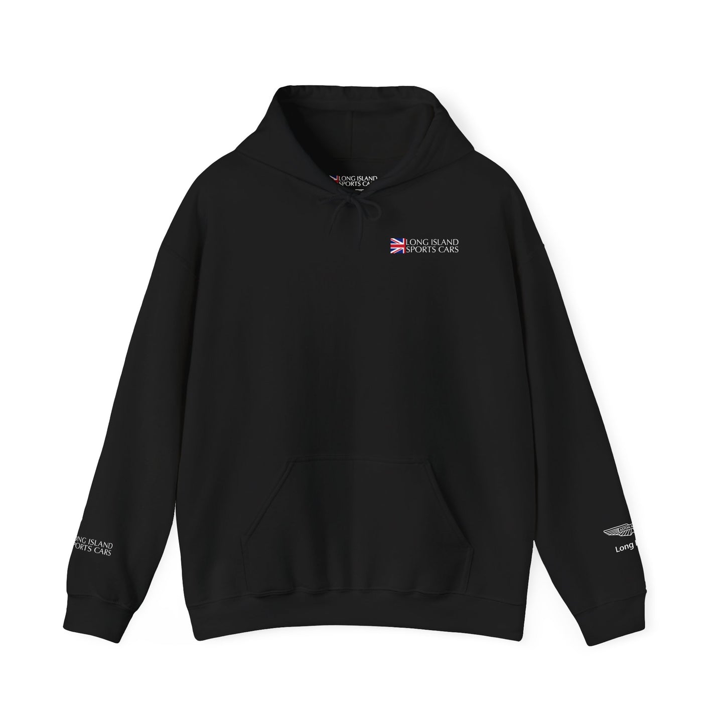 Long Island Sports Cars|Aston Martin Long Island Fleece Hoodie for Car Enthusiasts
