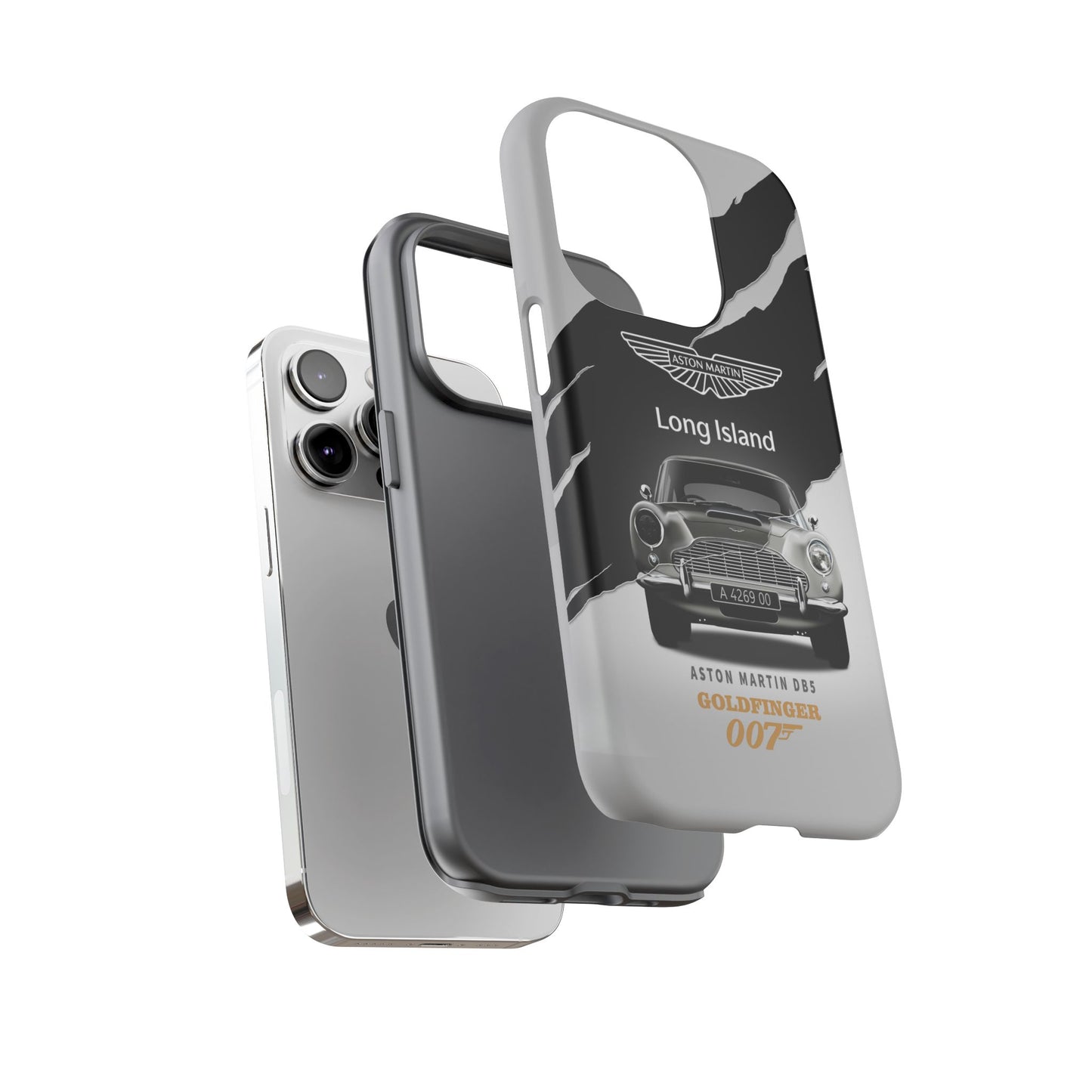 Aston Martin Long Island Phone Case Aston Martin DB5 Goldfinger 007 inspired Phone case (iPhone 8-17)