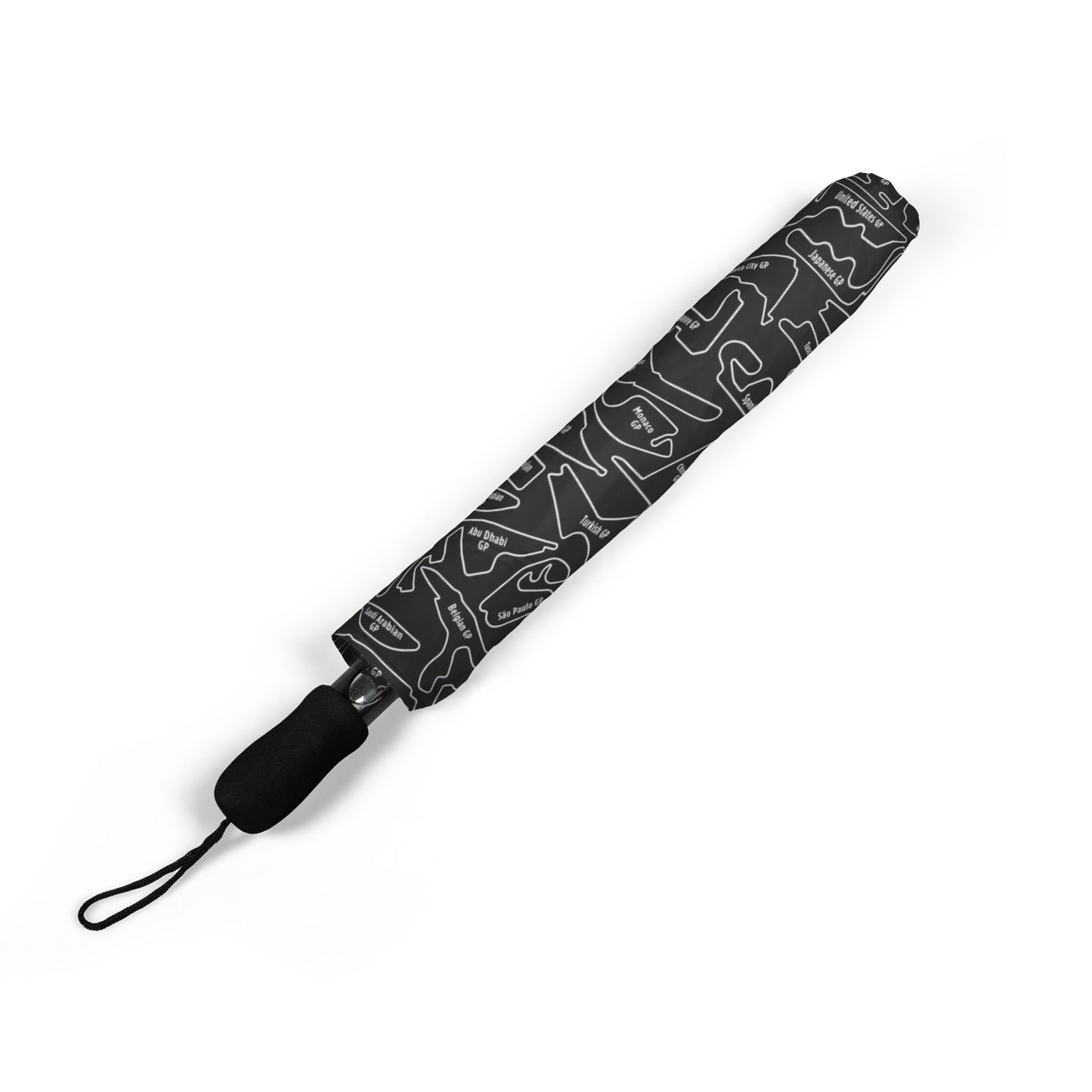 Long Island Sports Cars Compact Foldable Semi‑Automatic Travel Umbrella
