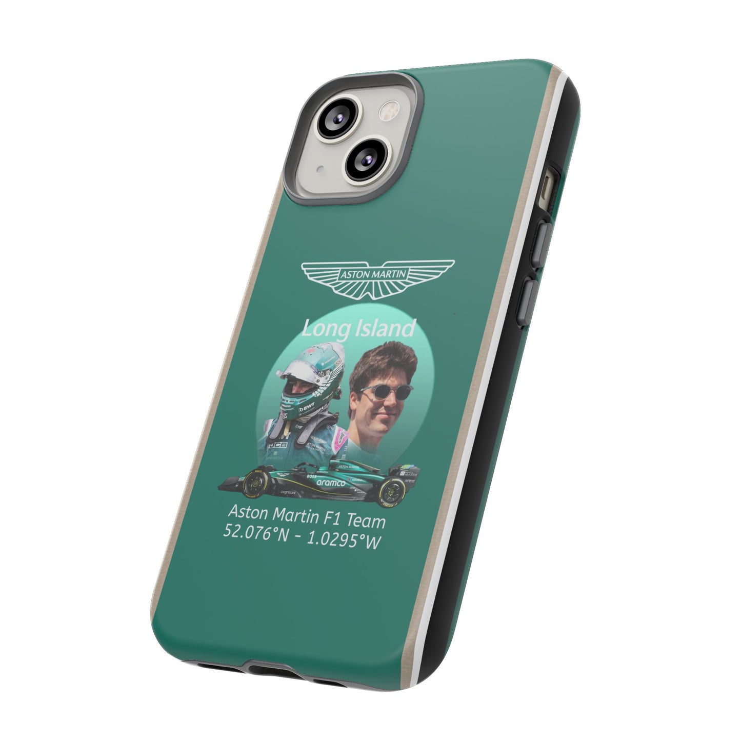 Aston Martin Long Island F1 inspired Lance Stroll Impact-Resistant Phone Case - Sleek & Stylish