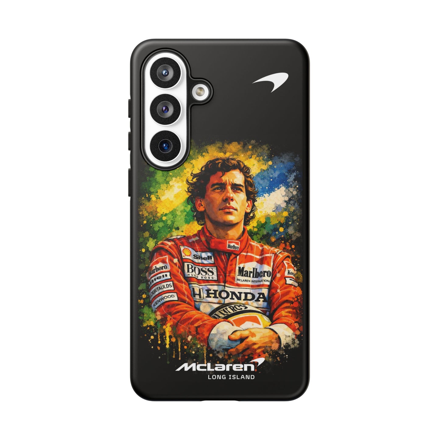 McLaren Long Island "Always Senna" Ayrton Senna Inspired Impact-Resistant Phone Case | Durable Protection for Car Enthusiasts