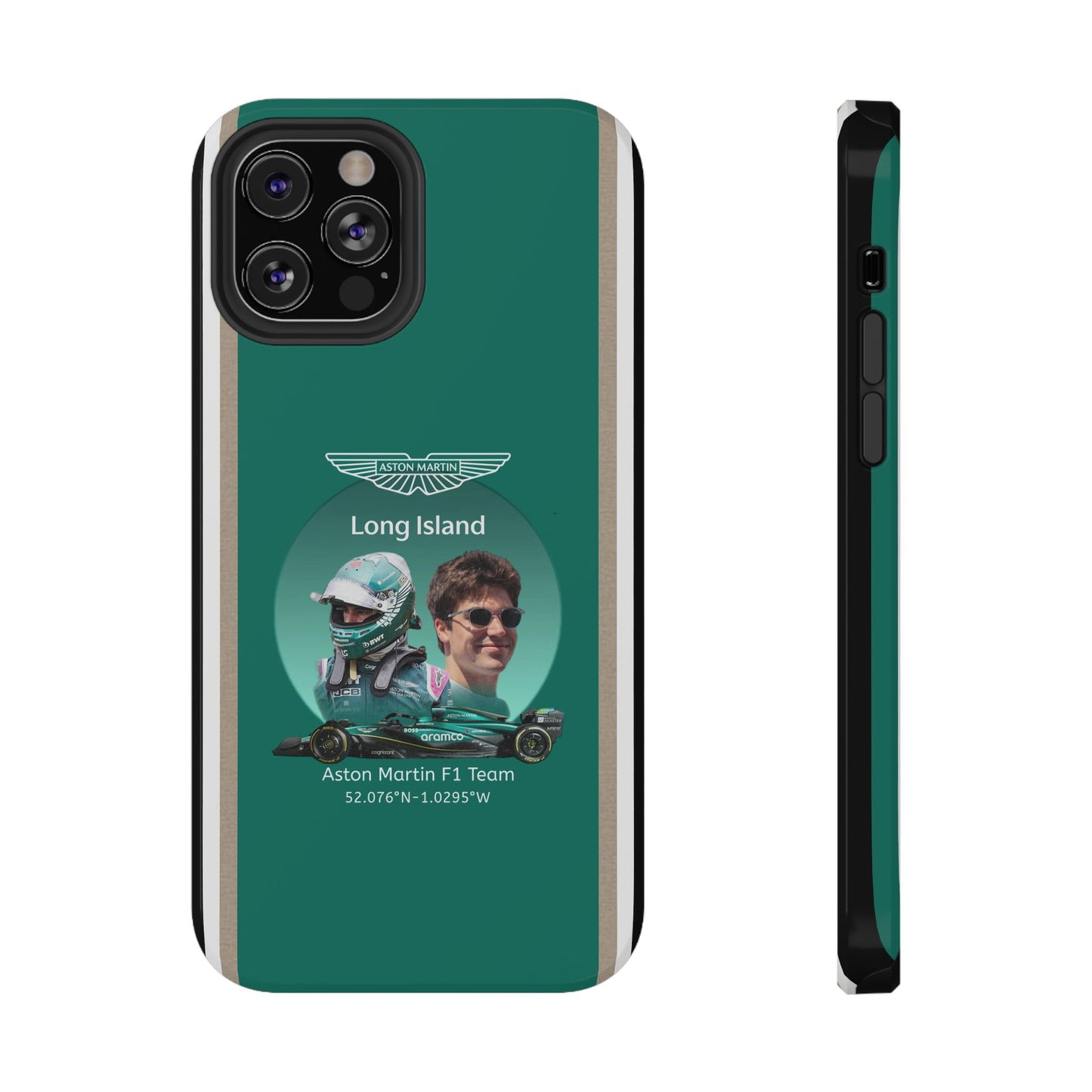 Aston Martin Long Island F1 inspired Lance Stroll Impact-Resistant Phone Case - Sleek & Stylish