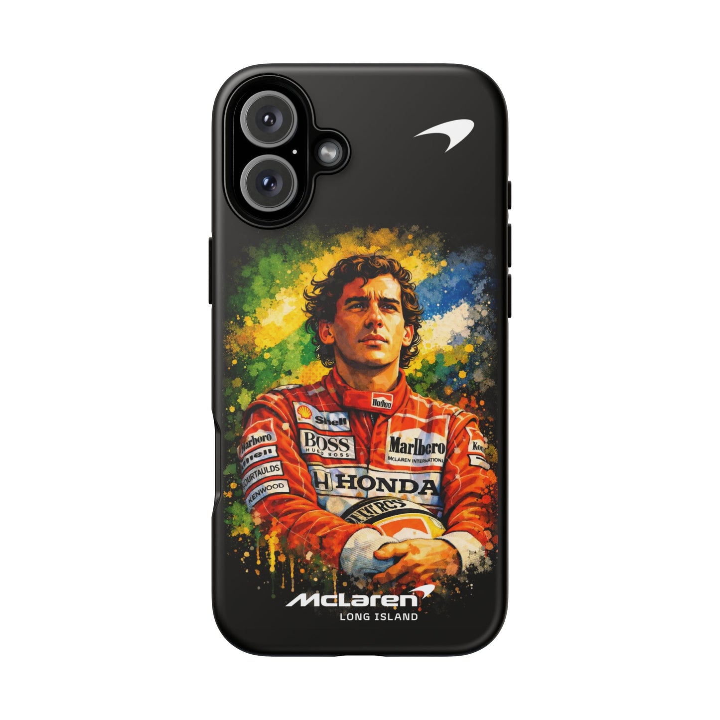McLaren Long Island "Always Senna" Ayrton Senna Inspired Impact-Resistant Phone Case | Durable Protection for Car Enthusiasts