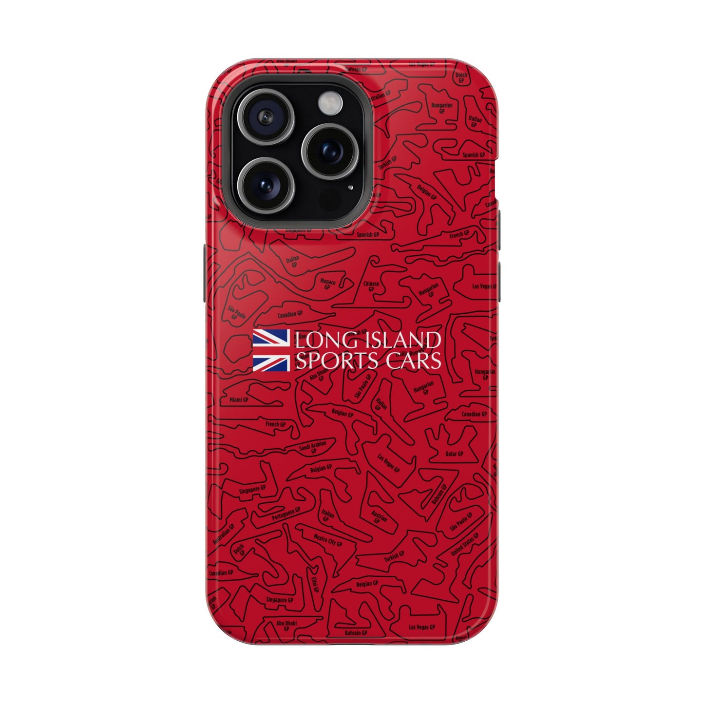 Long Island Sports Cars F1 race Track Inspired Impact-Resistant Phone Case