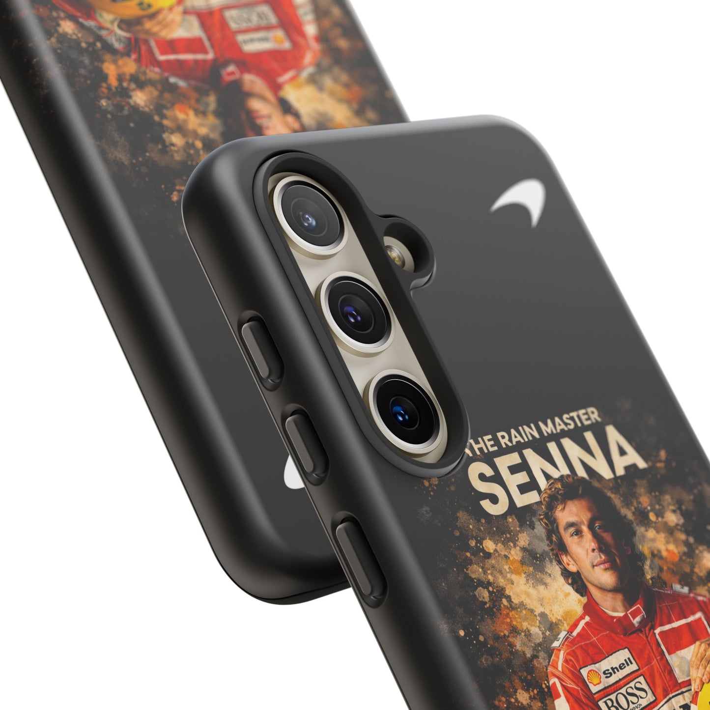 McLaren Long Island “The Rain Master” Ayrton Senna Inspired Impact-Resistant Phone Case | Durable Protection for Car Enthusiasts