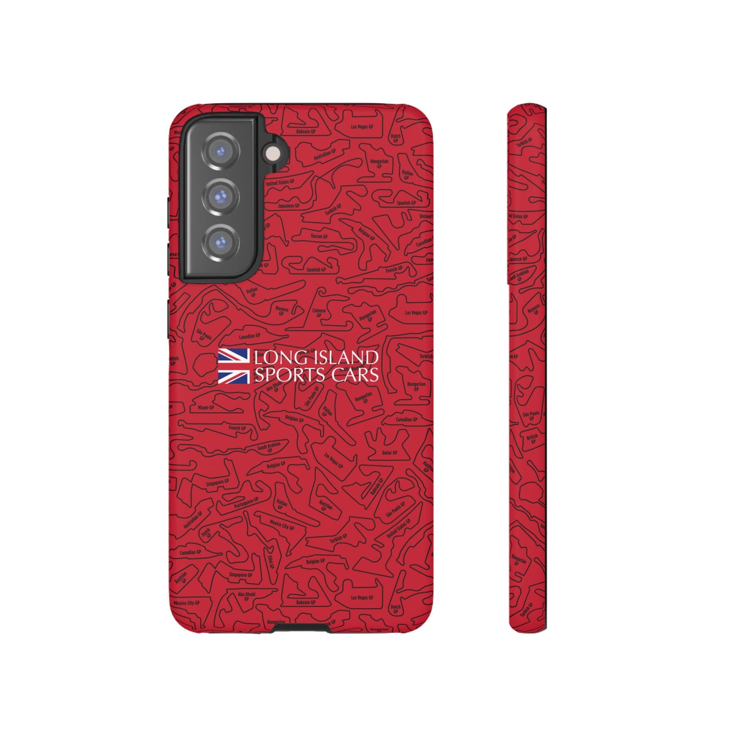 Long Island Sports Cars F1 race Track Inspired Impact-Resistant Phone Case