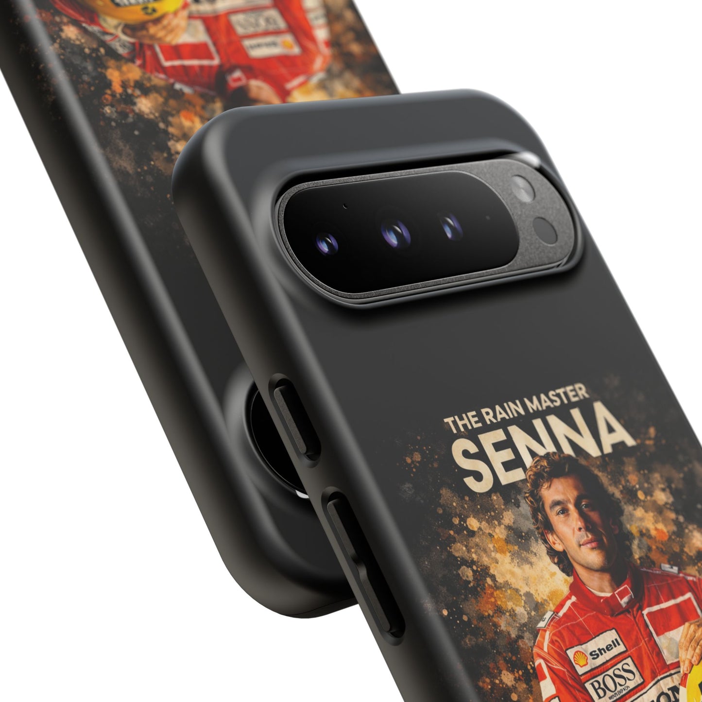 McLaren Long Island “The Rain Master” Ayrton Senna Inspired Impact-Resistant Phone Case | Durable Protection for Car Enthusiasts
