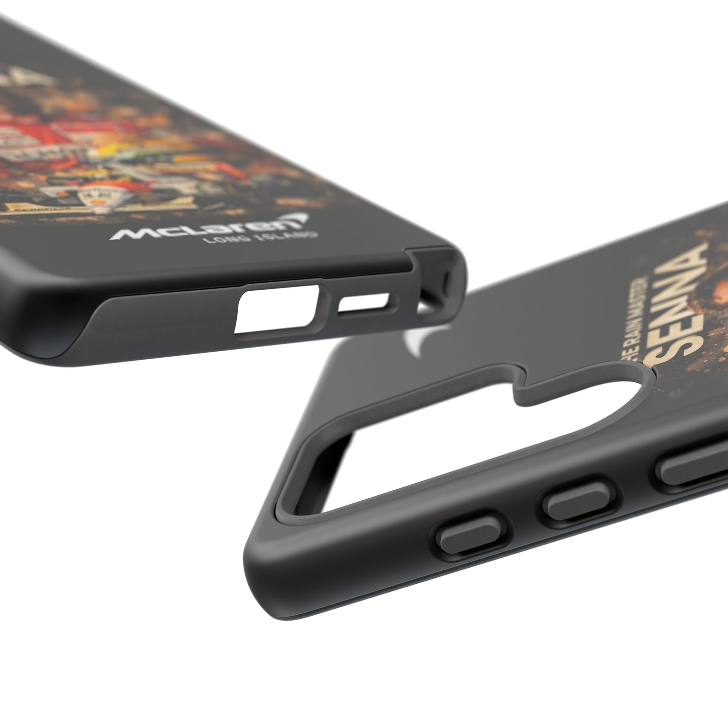 McLaren Long Island “The Rain Master” Ayrton Senna Inspired Impact-Resistant Phone Case | Durable Protection for Car Enthusiasts