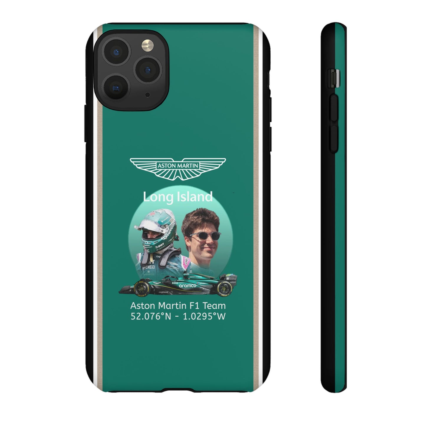 Aston Martin Long Island F1 inspired Lance Stroll Impact-Resistant Phone Case - Sleek & Stylish