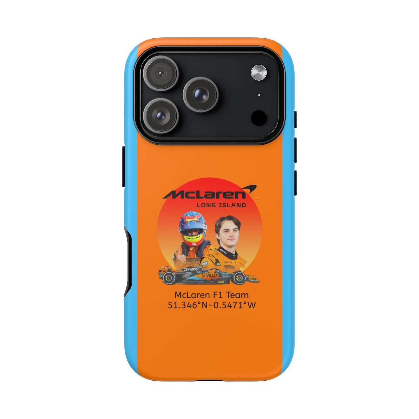 McLaren Long Island McLaren F1 inspired Oscar Piastri Impact-Resistant Phone Case - Sleek & Stylish