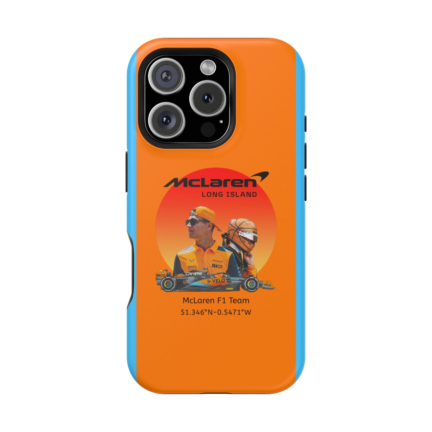 McLaren Long Island McLaren F1 inspired Lando Norris Impact-Resistant Phone Case - Sleek & Stylish