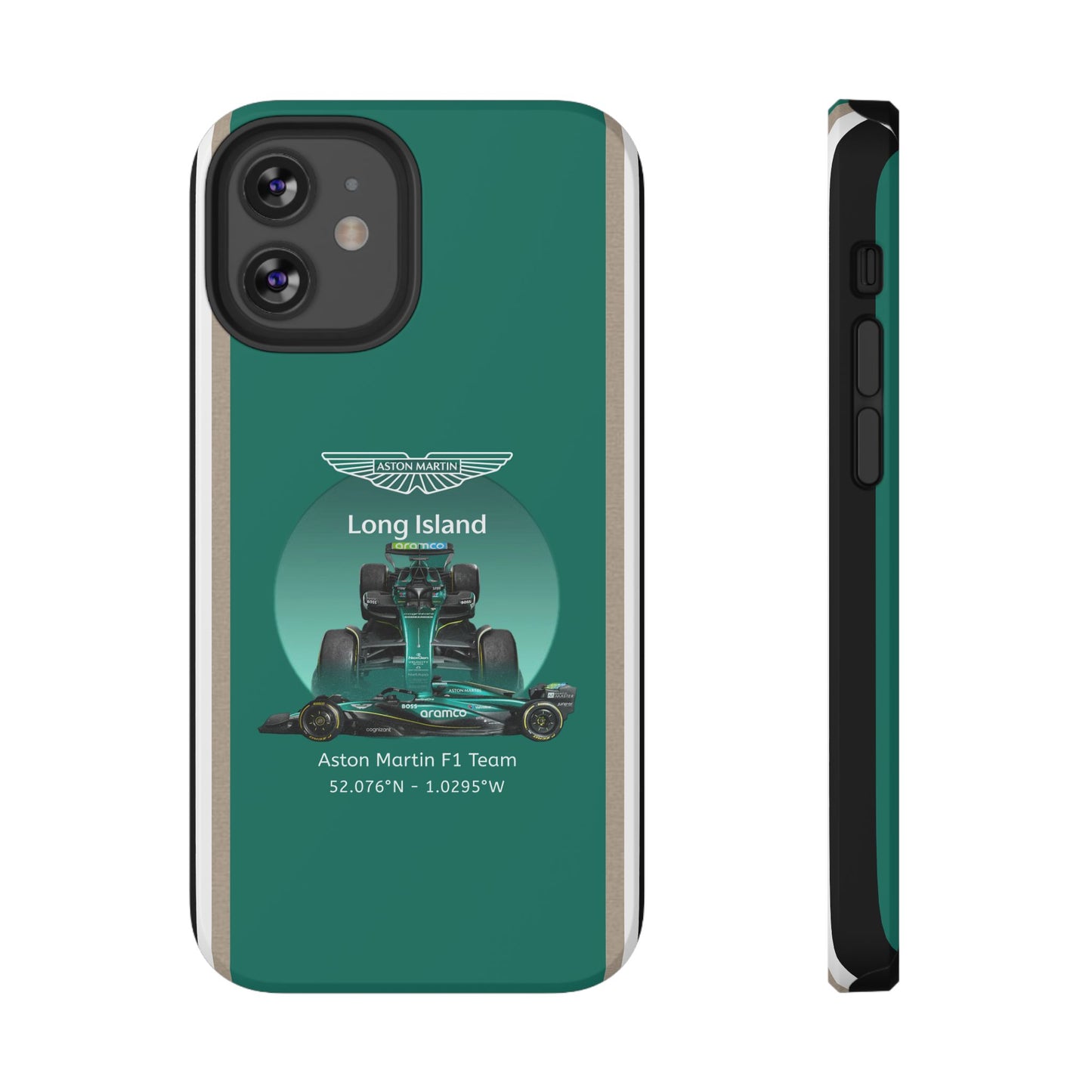 Aston Martin Long Island Formula 1 inspired Impact-Resistant Phone Case - Sleek & Stylish