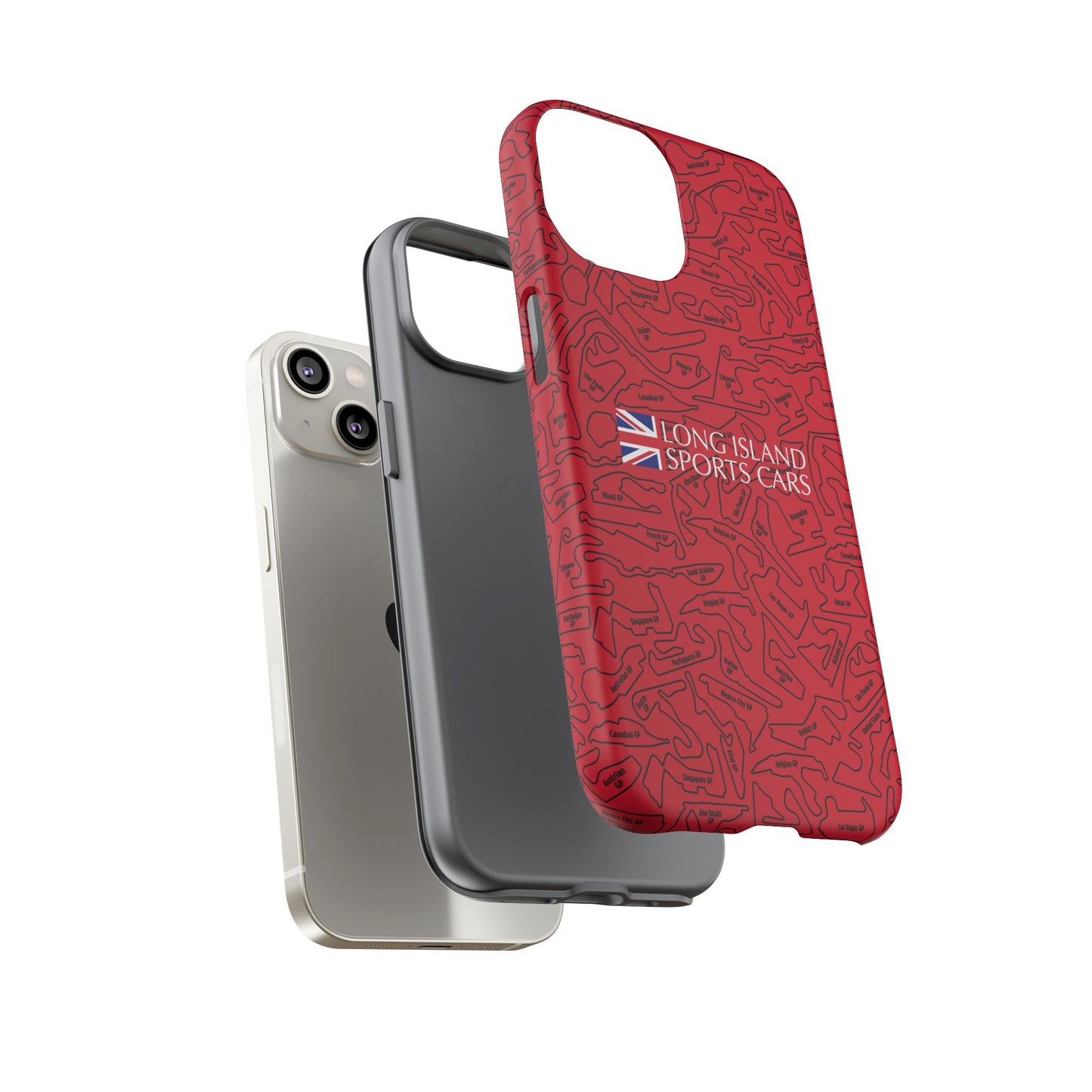 Long Island Sports Cars F1 race Track Inspired Impact-Resistant Phone Case