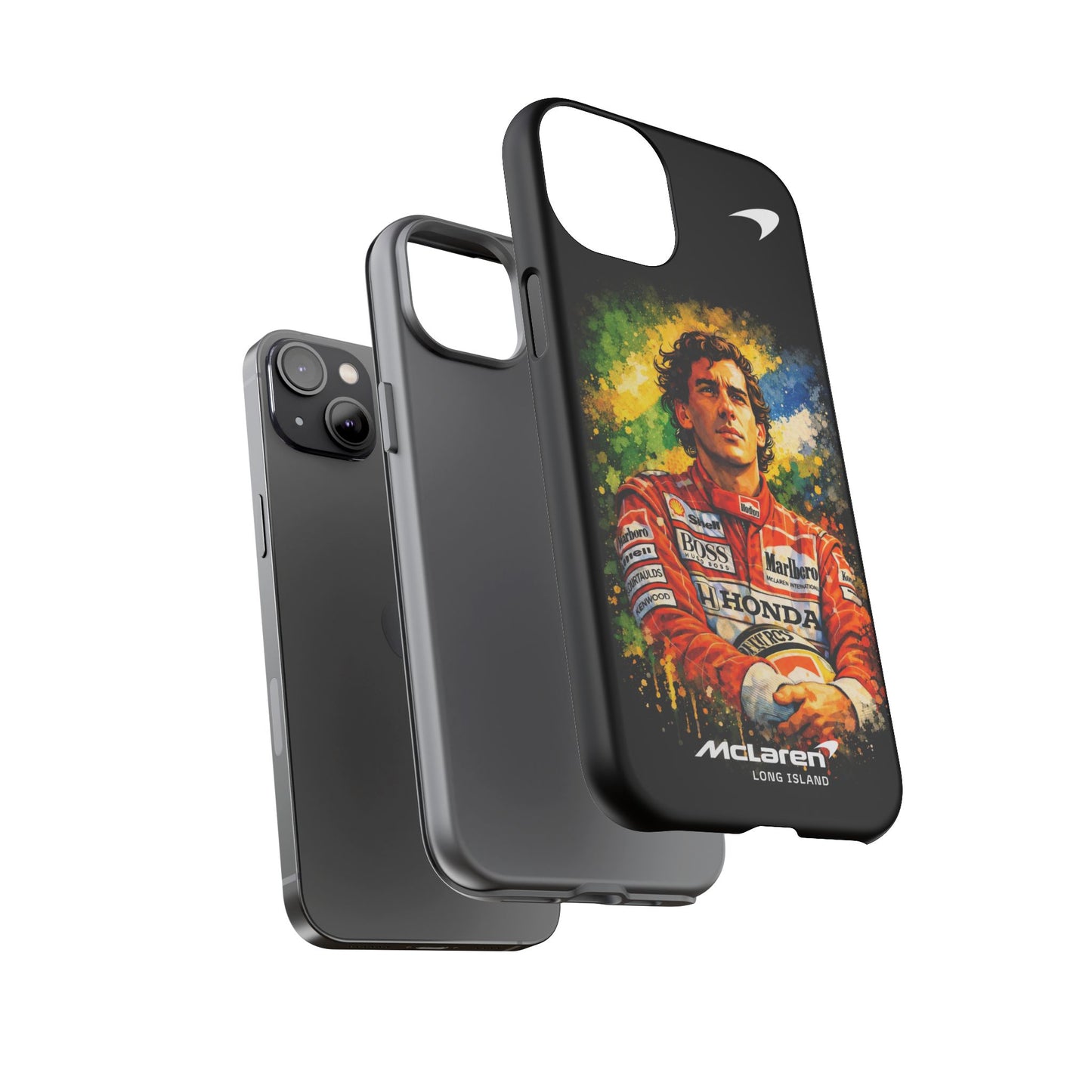 McLaren Long Island "Always Senna" Ayrton Senna Inspired Impact-Resistant Phone Case | Durable Protection for Car Enthusiasts