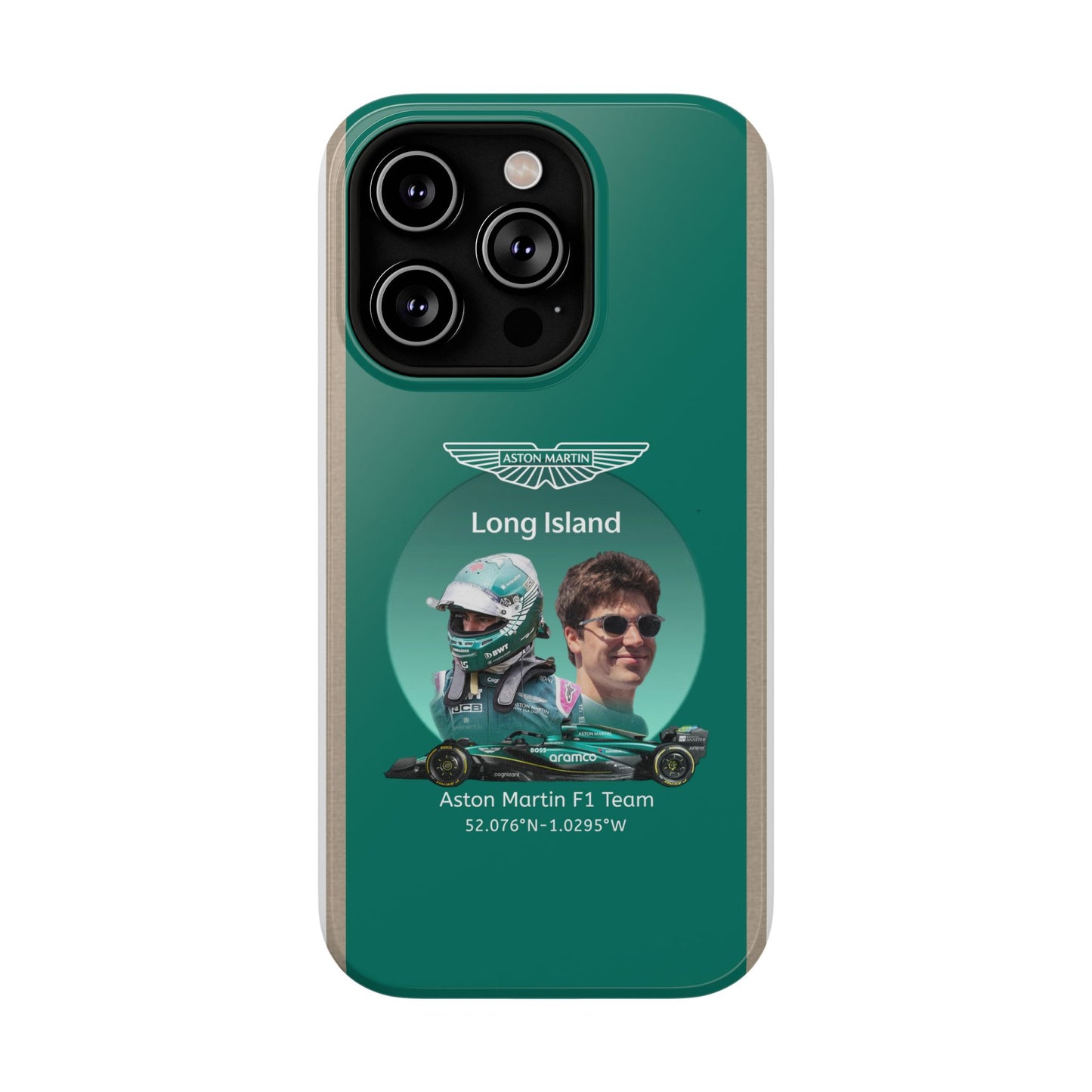 Aston Martin Long Island F1 inspired Lance Stroll Impact-Resistant Phone Case - Sleek & Stylish