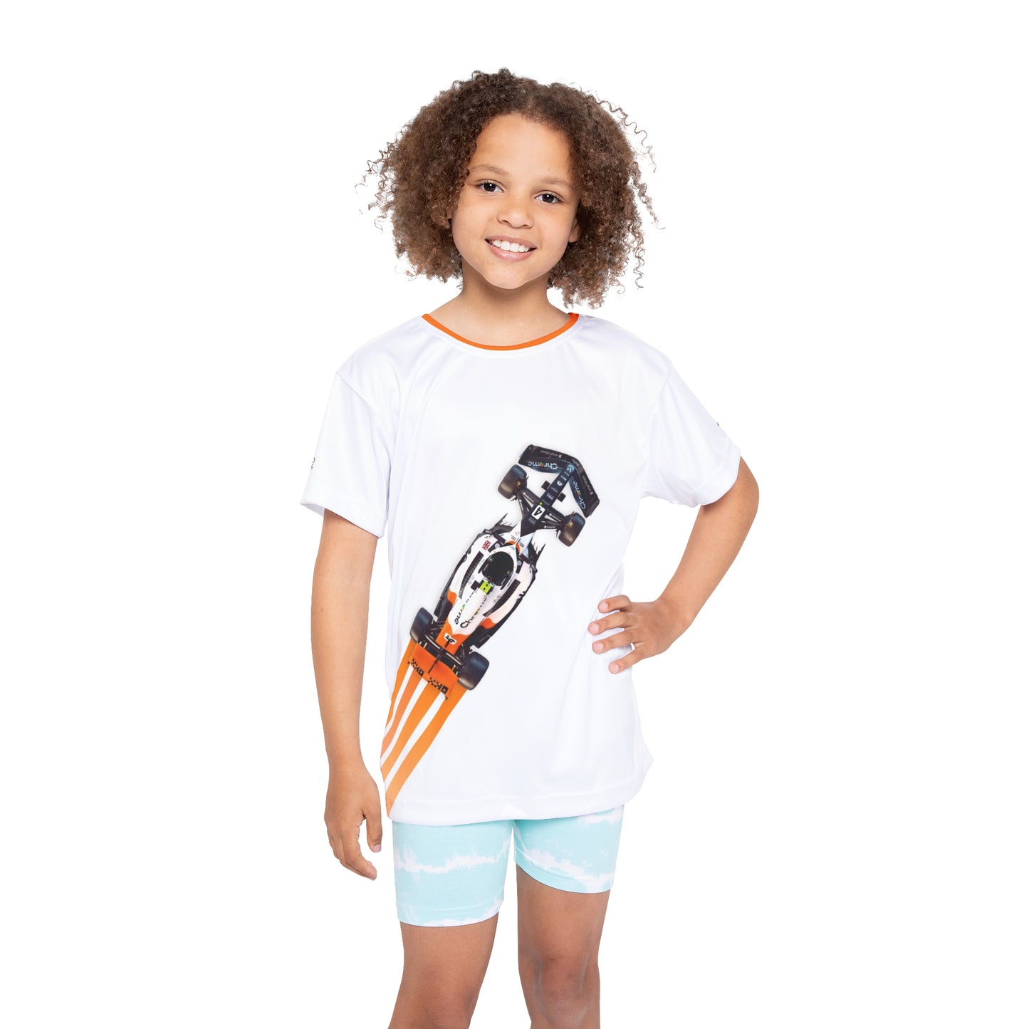 Kids Sports Jersey - Oscar Piastri Formula 1 inspired Design for Young Speed Enthusiasts