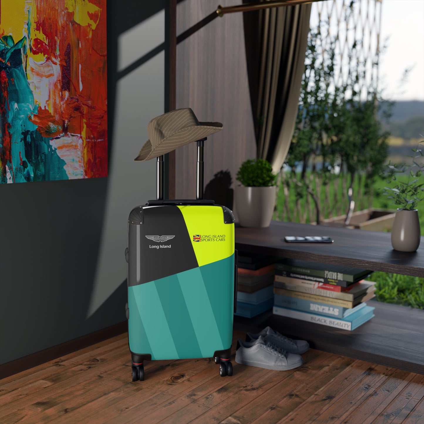 Aston Martin Long Island AM Green Suitcase