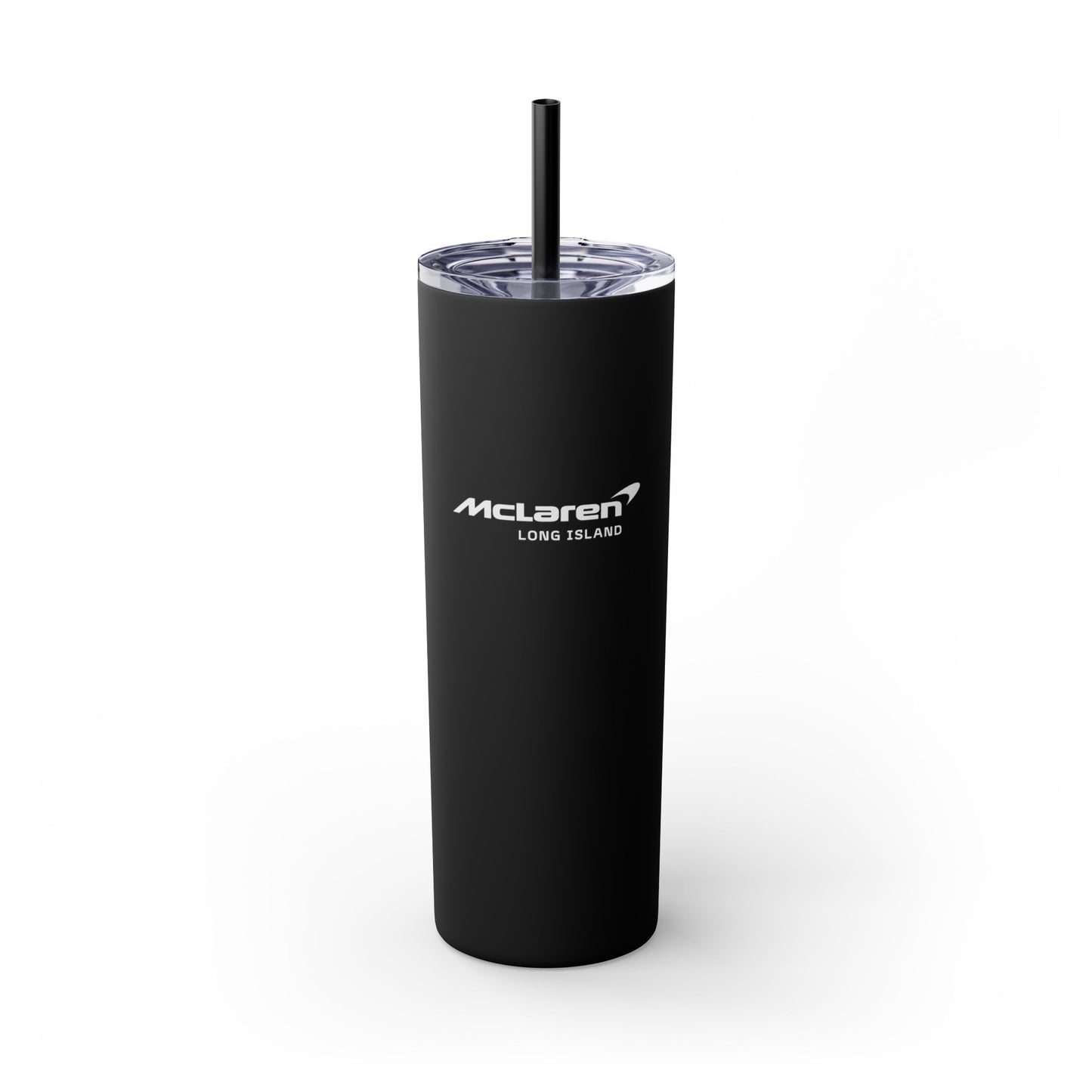 McLaren Long Island 20oz Skinny Tumbler with Straw - Sleek Travel Mug for Car Enthusiasts