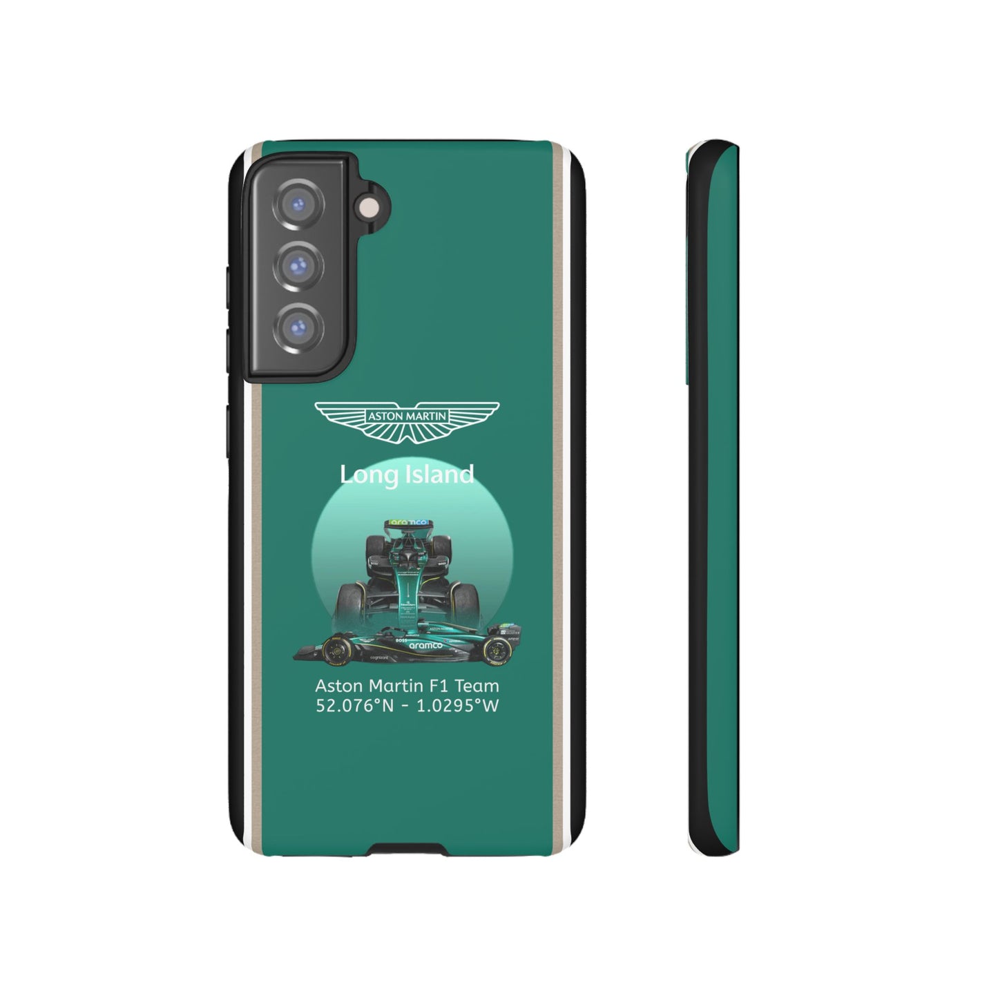 Aston Martin Long Island Formula 1 inspired Impact-Resistant Phone Case - Sleek & Stylish