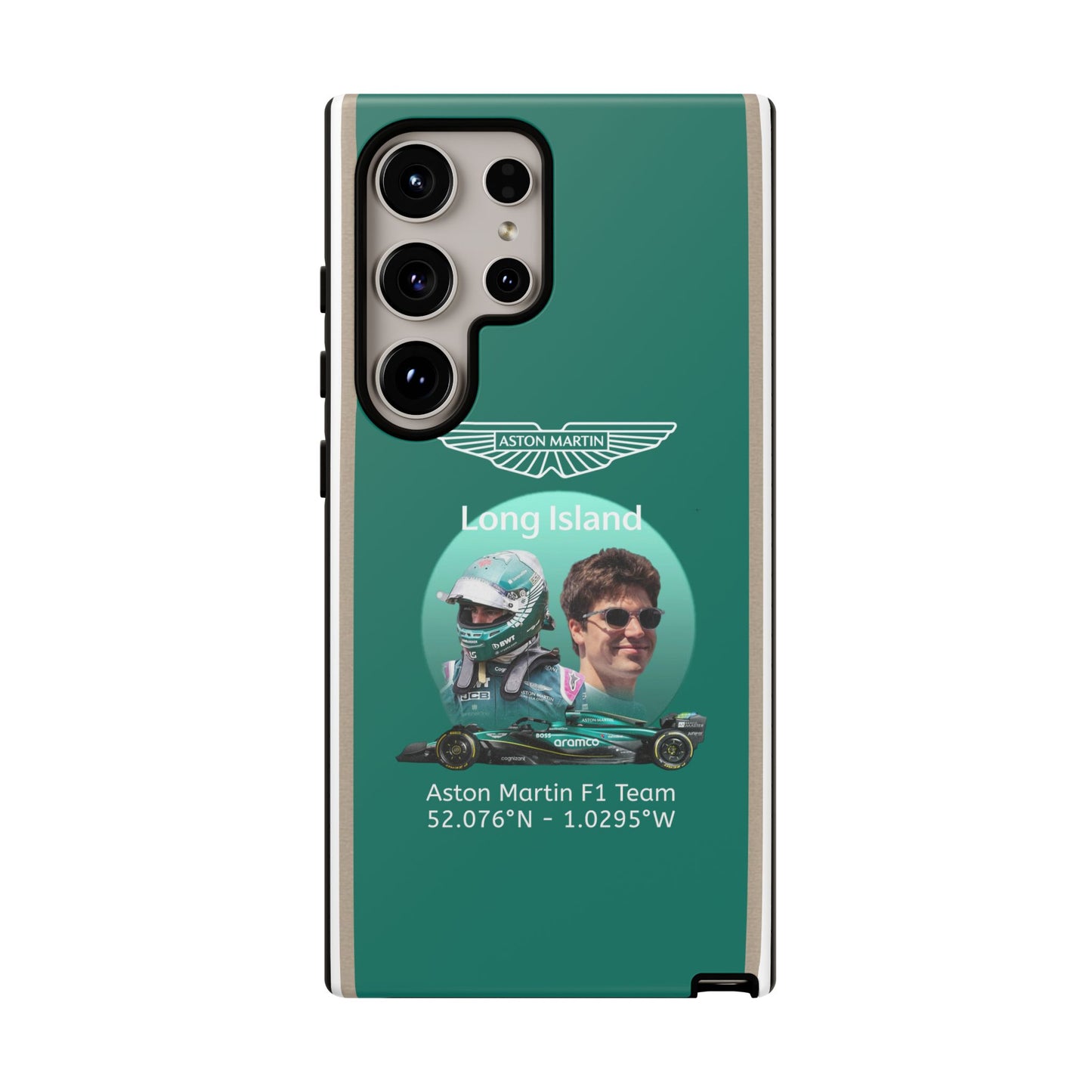 Aston Martin Long Island F1 inspired Lance Stroll Impact-Resistant Phone Case - Sleek & Stylish