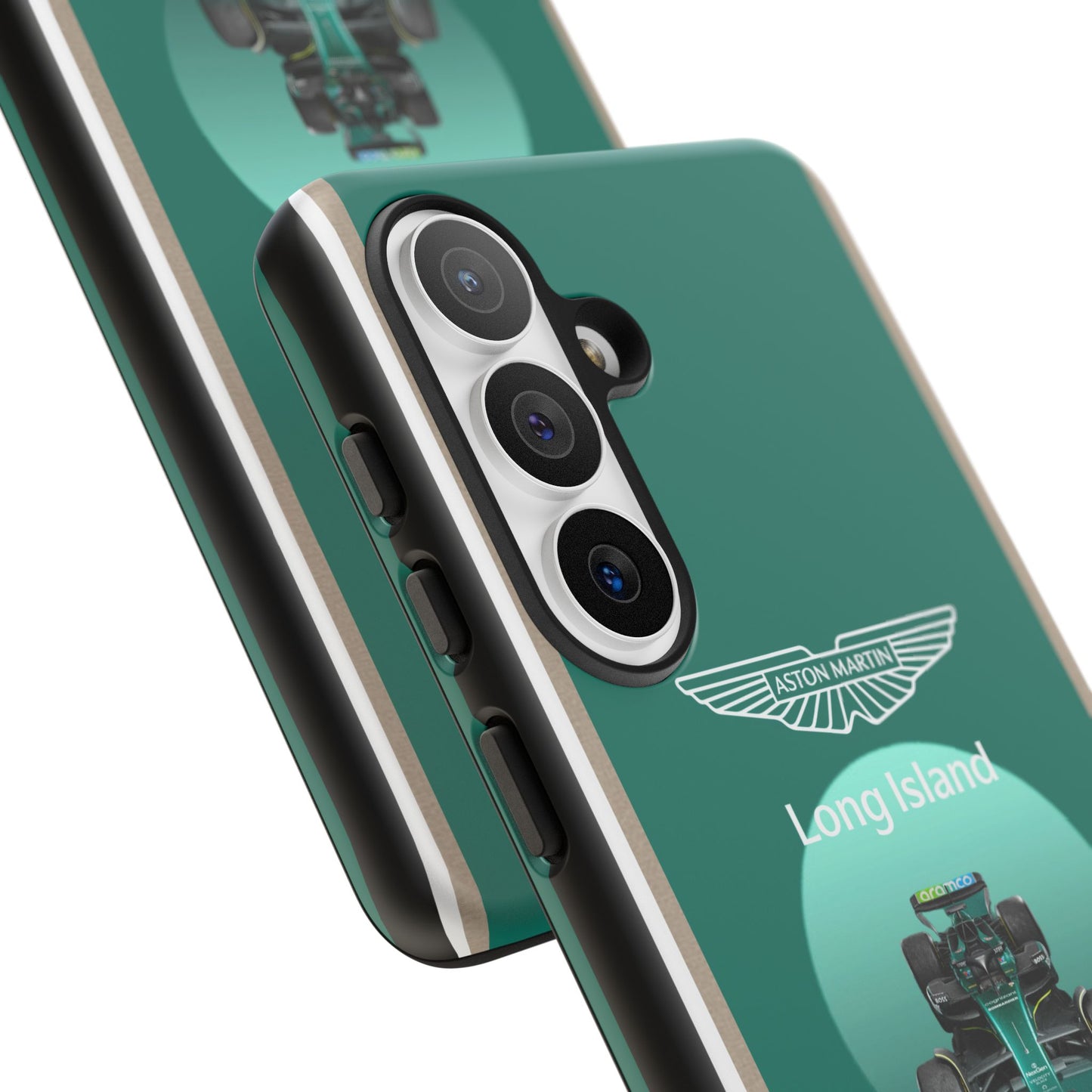 Aston Martin Long Island Formula 1 inspired Impact-Resistant Phone Case - Sleek & Stylish