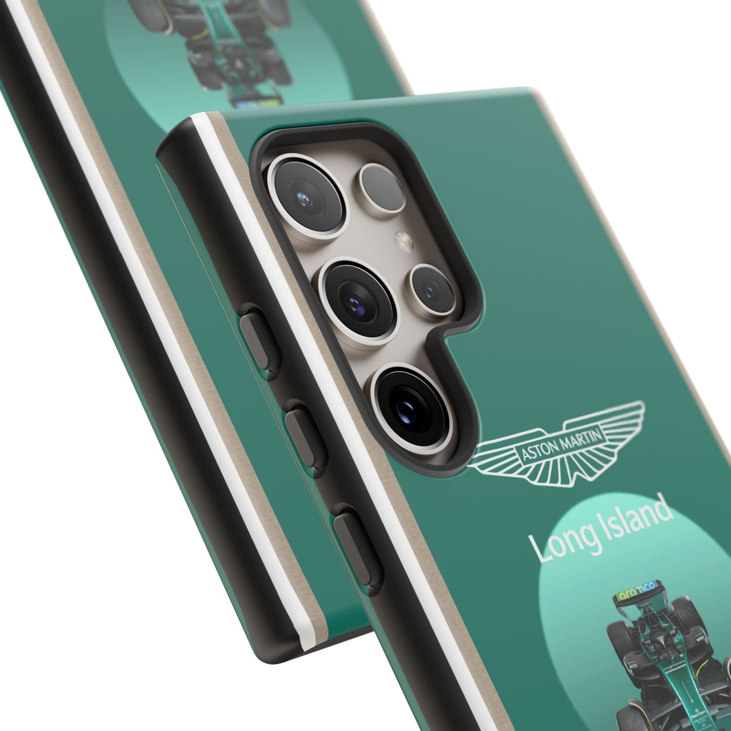 Aston Martin Long Island Formula 1 inspired Impact-Resistant Phone Case - Sleek & Stylish