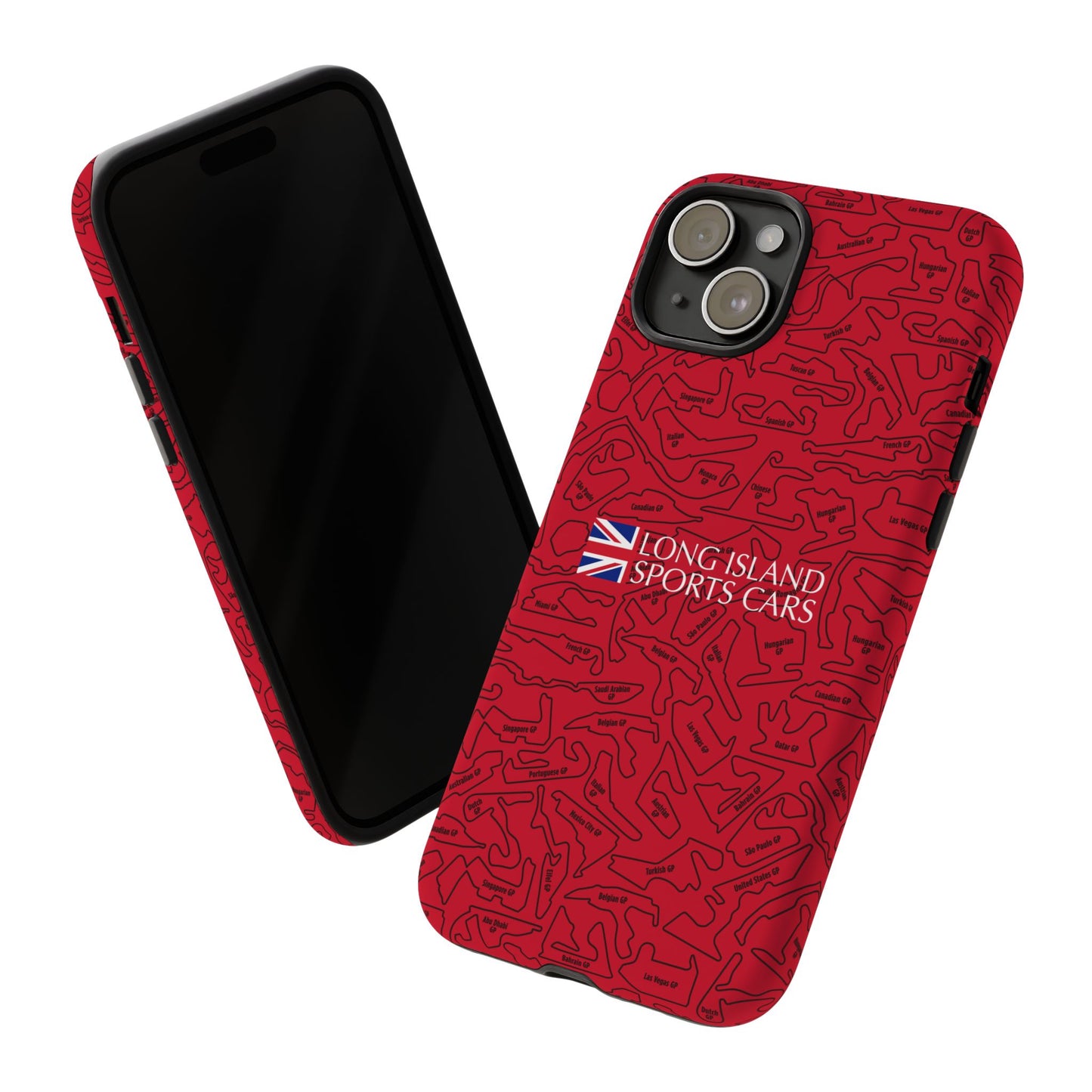 Long Island Sports Cars F1 race Track Inspired Impact-Resistant Phone Case