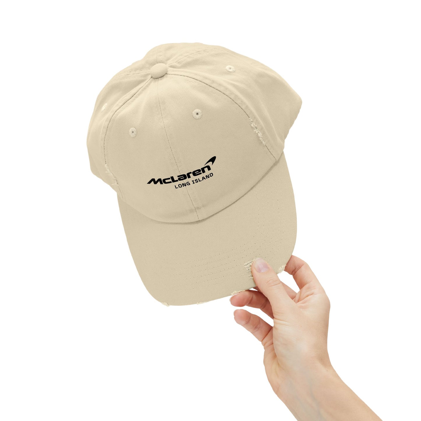 McLaren Long Island Unisex Distressed Cap / Stone