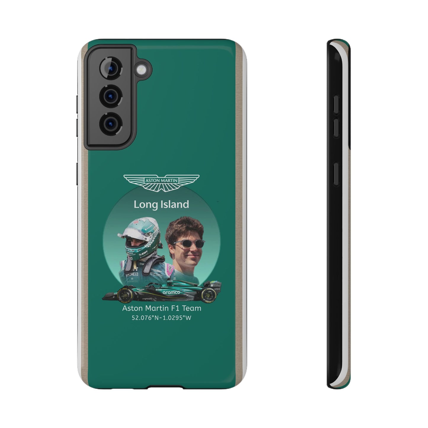 Aston Martin Long Island F1 inspired Lance Stroll Impact-Resistant Phone Case - Sleek & Stylish