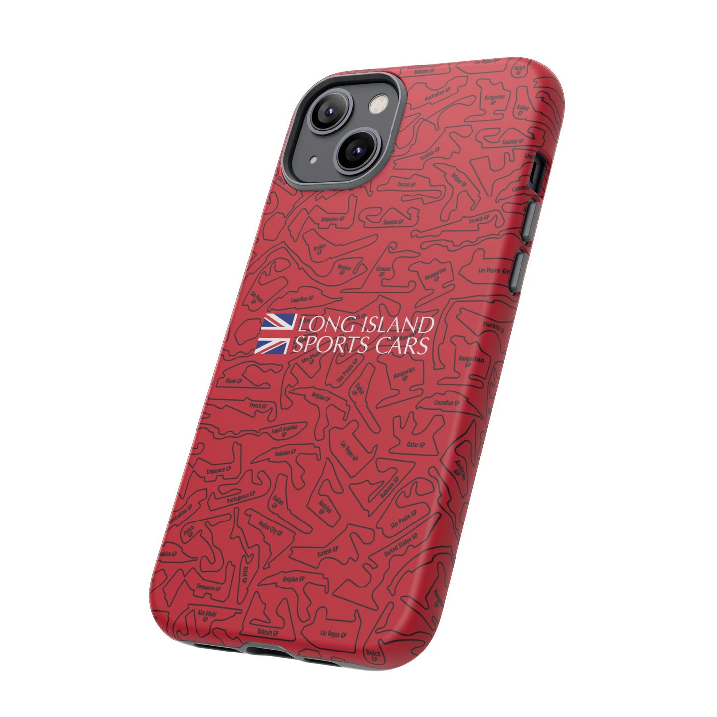 Long Island Sports Cars F1 race Track Inspired Impact-Resistant Phone Case